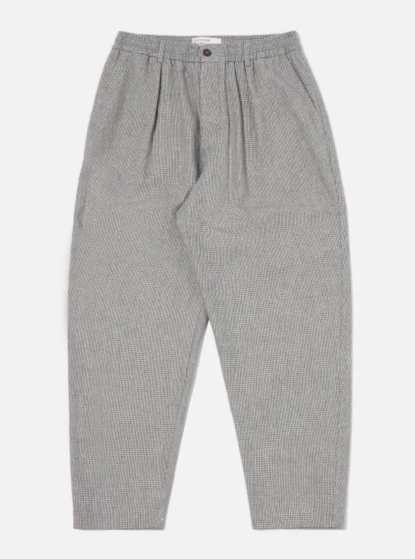 Grey Leon Tweed Pleated Track Pant sold by Universal Works