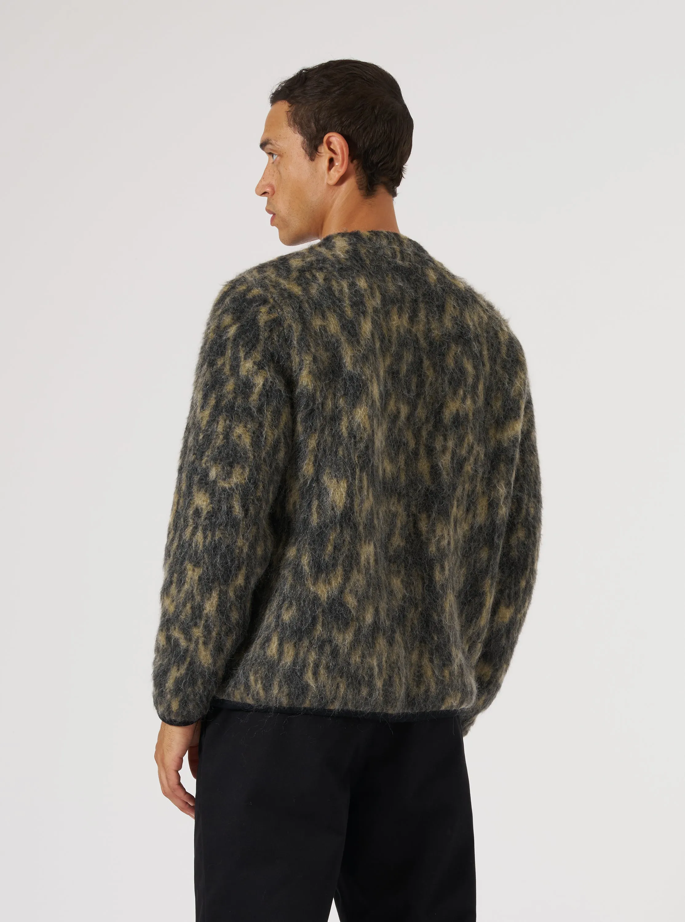 Charcoal Dolce Fleece Cardigan sold by Universal Works product image thumbnail 3