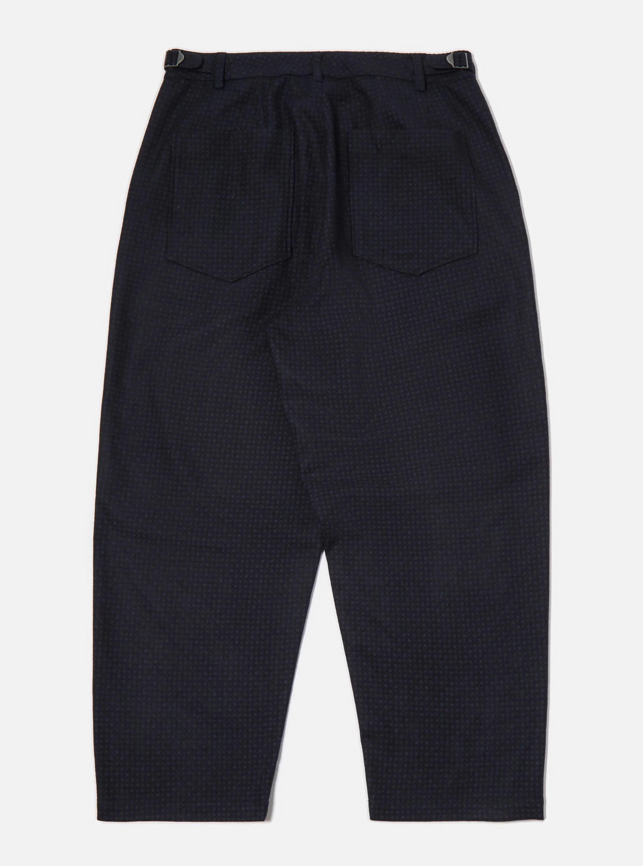 Navy Dot Print Flannel Dutch Pant sold by Universal Works product image thumbnail 5