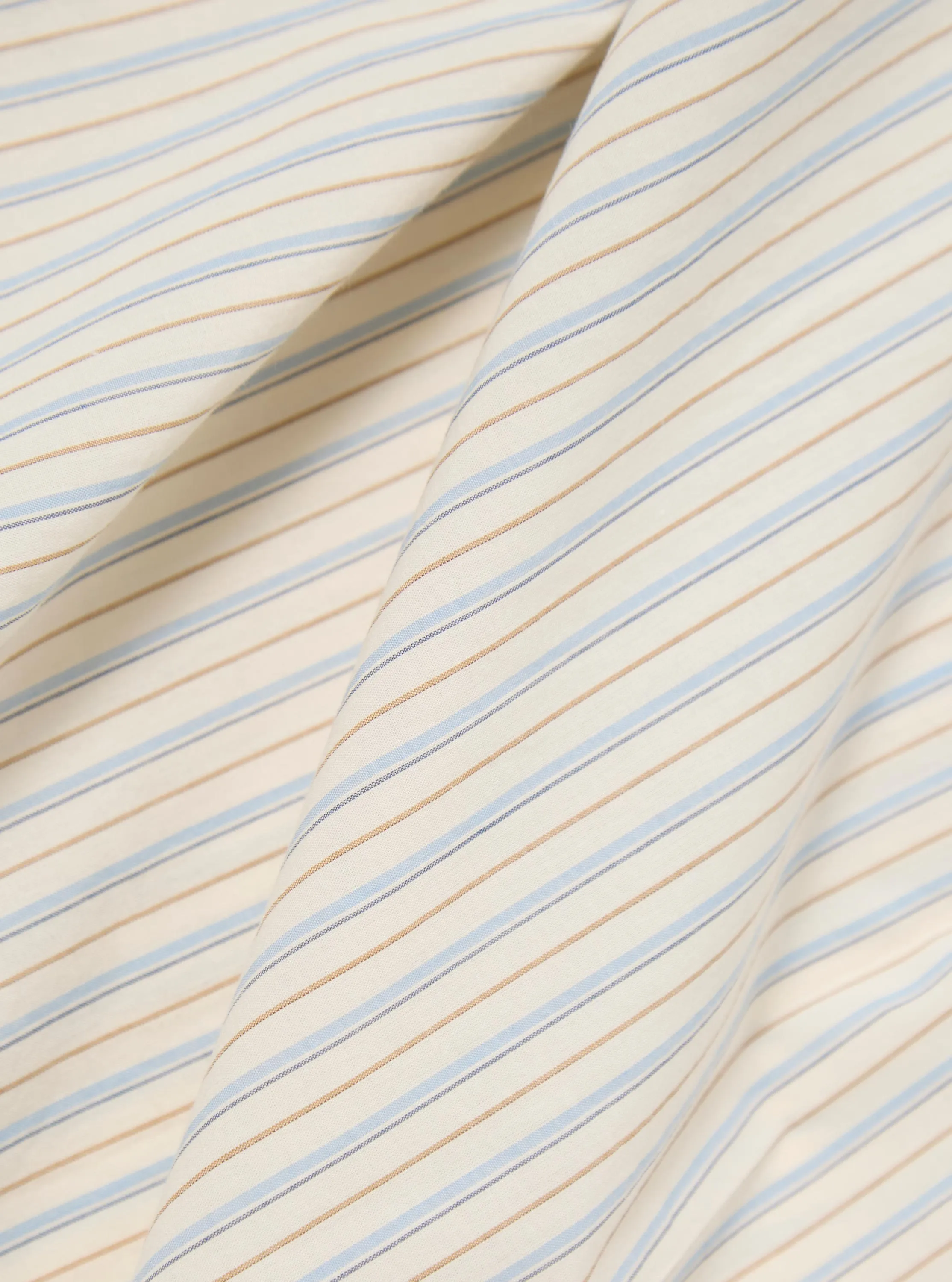 Ecru Pop Stripe One Lazy Day Shirt sold by Universal Works product image thumbnail 3