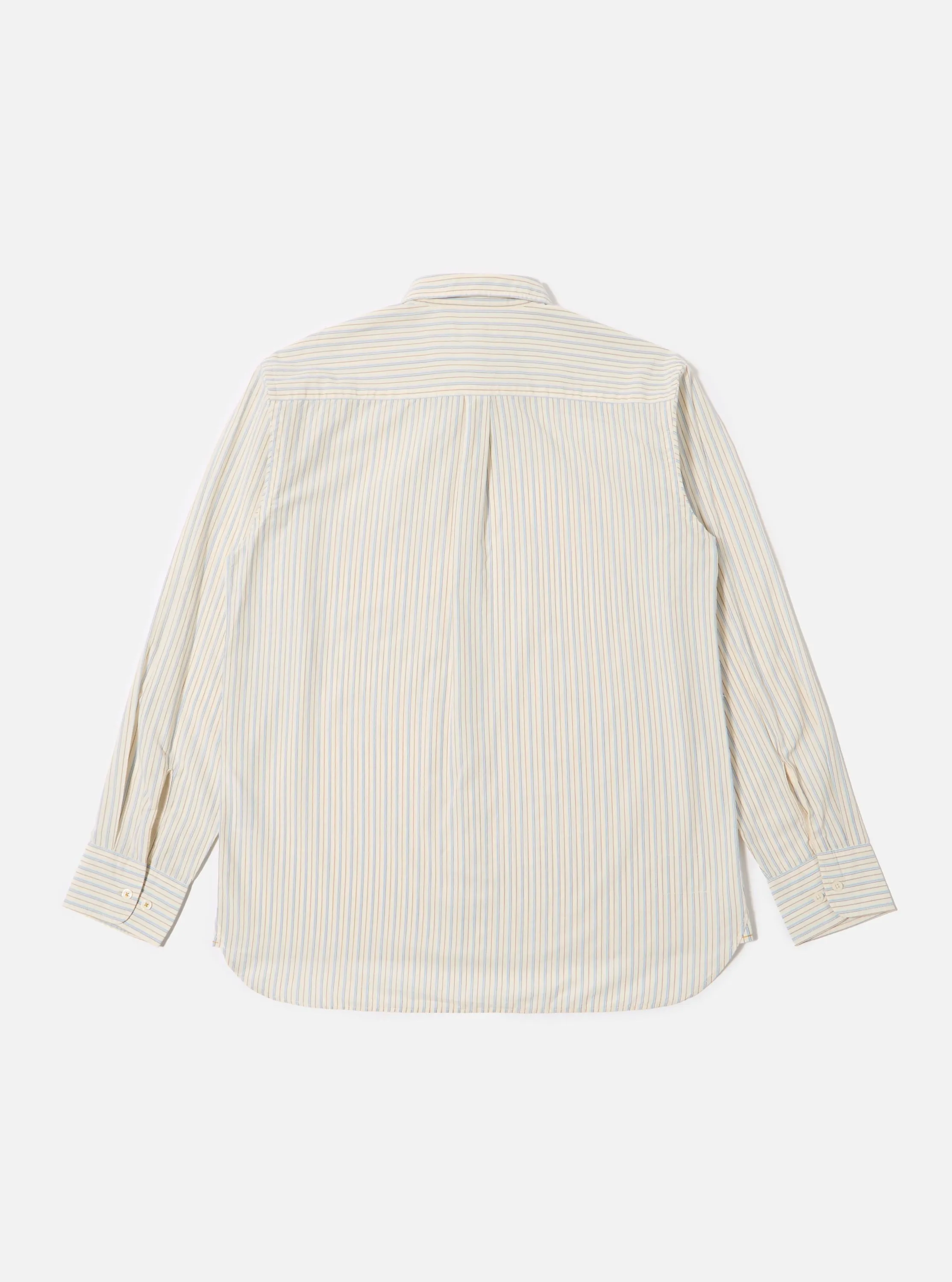 Ecru Pop Stripe One Lazy Day Shirt sold by Universal Works product image thumbnail 4