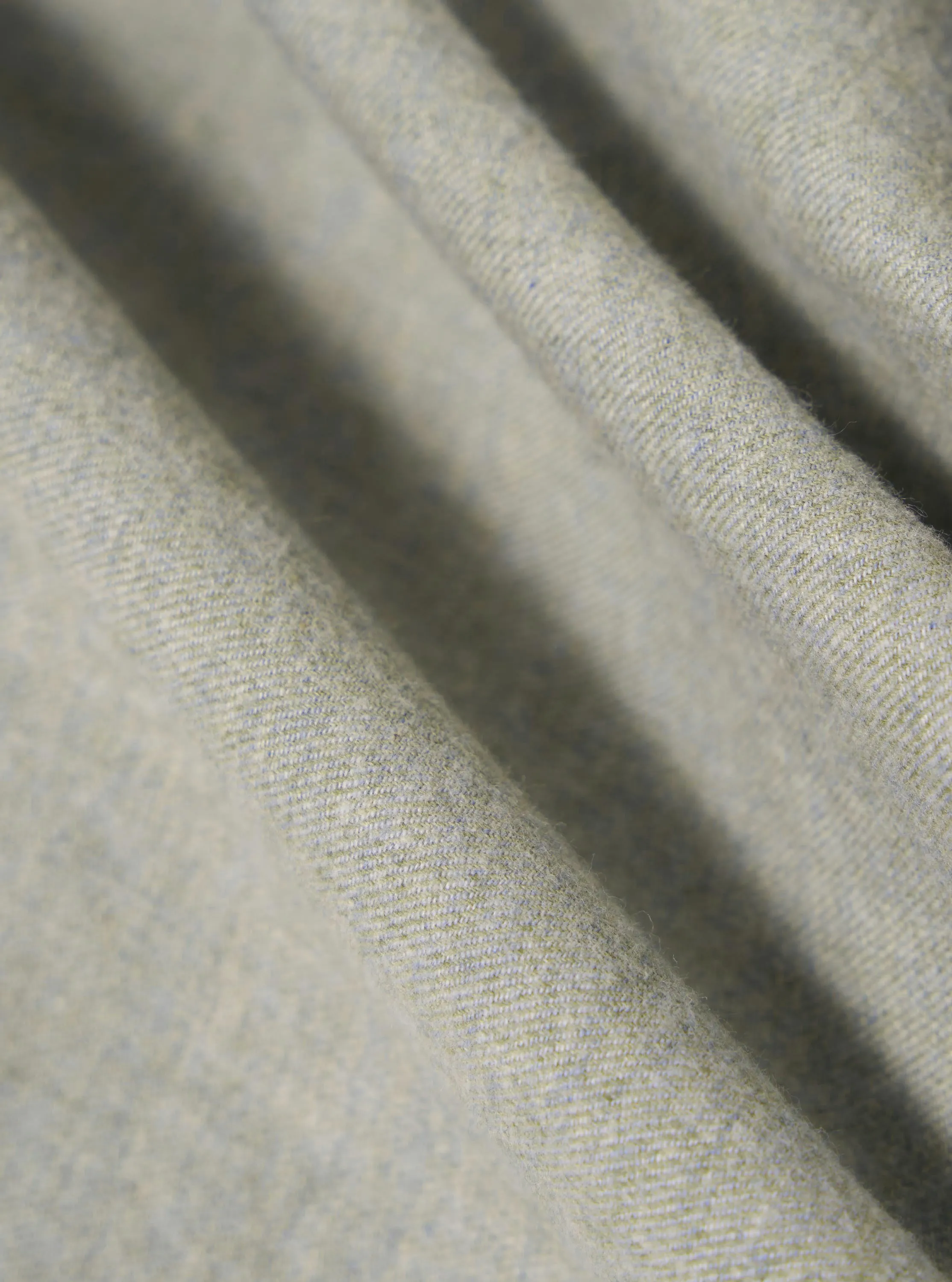 Grey Brushed Flannel Zip Shirt sold by Universal Works product image thumbnail 4