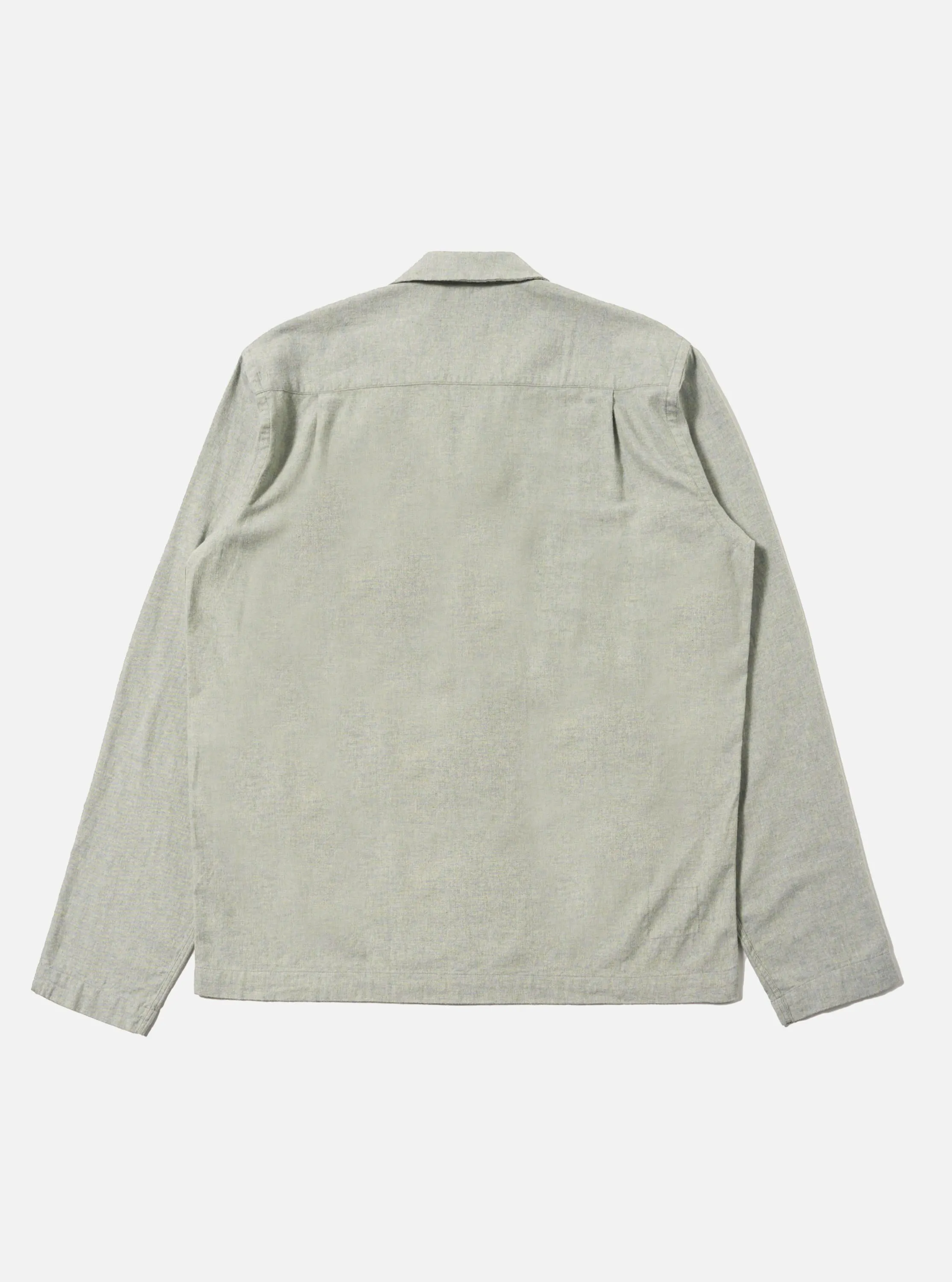 Grey Brushed Flannel Zip Shirt sold by Universal Works product image thumbnail 5