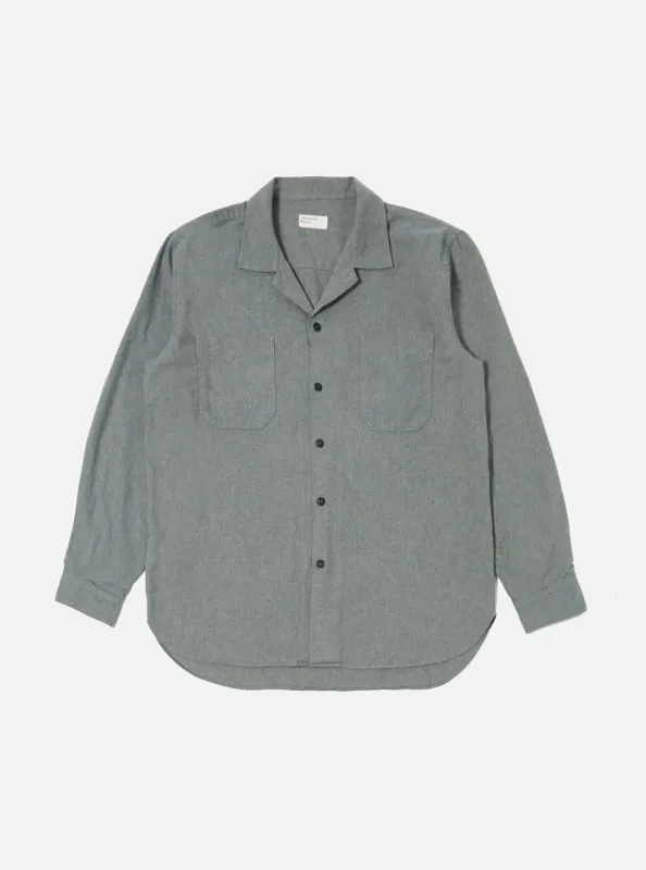 Navy Brushed Flannel Work Shirt sold by Universal Works