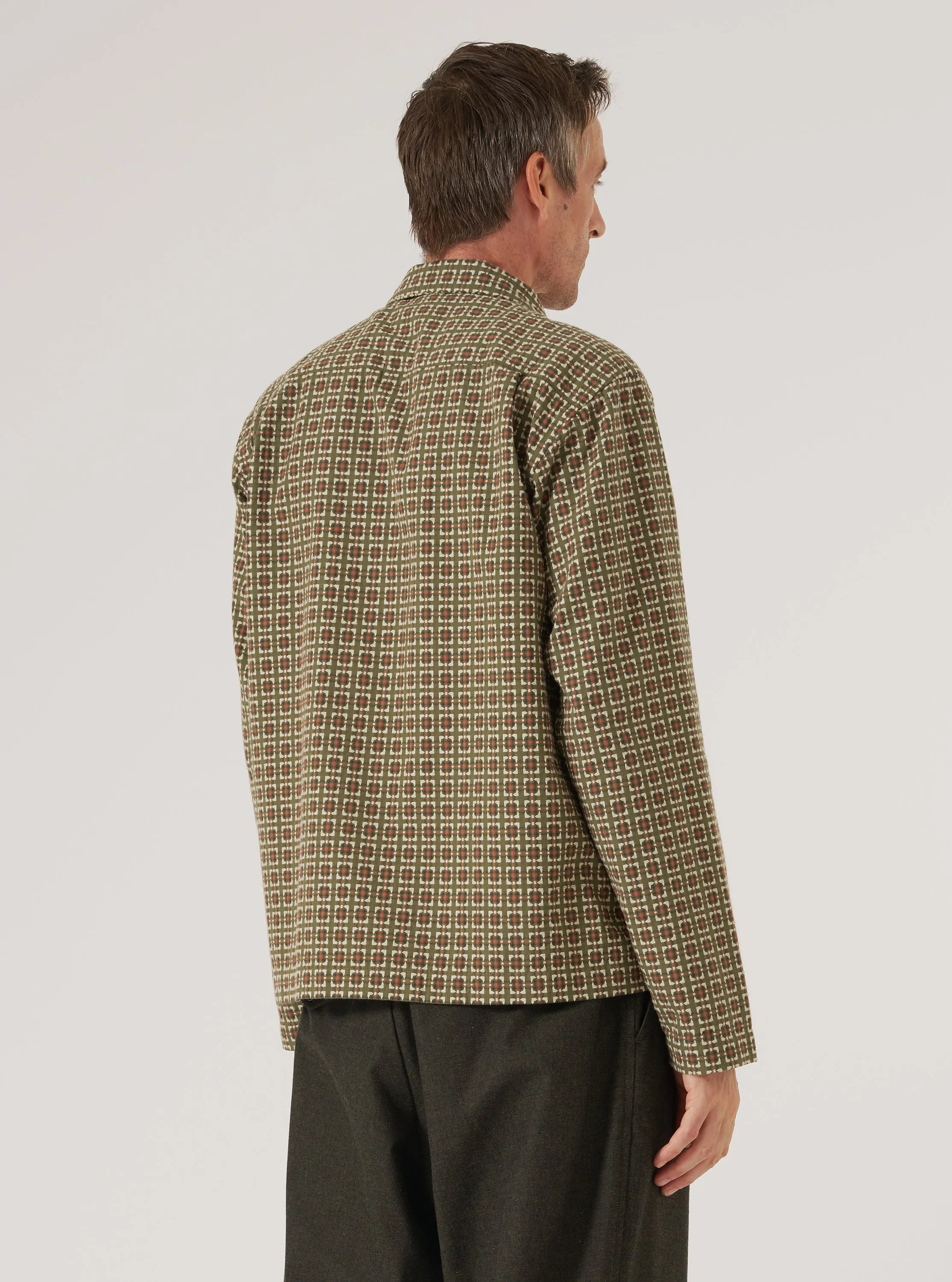 Olive Oscar Cotton Zip Shirt sold by Universal Works product image thumbnail 3