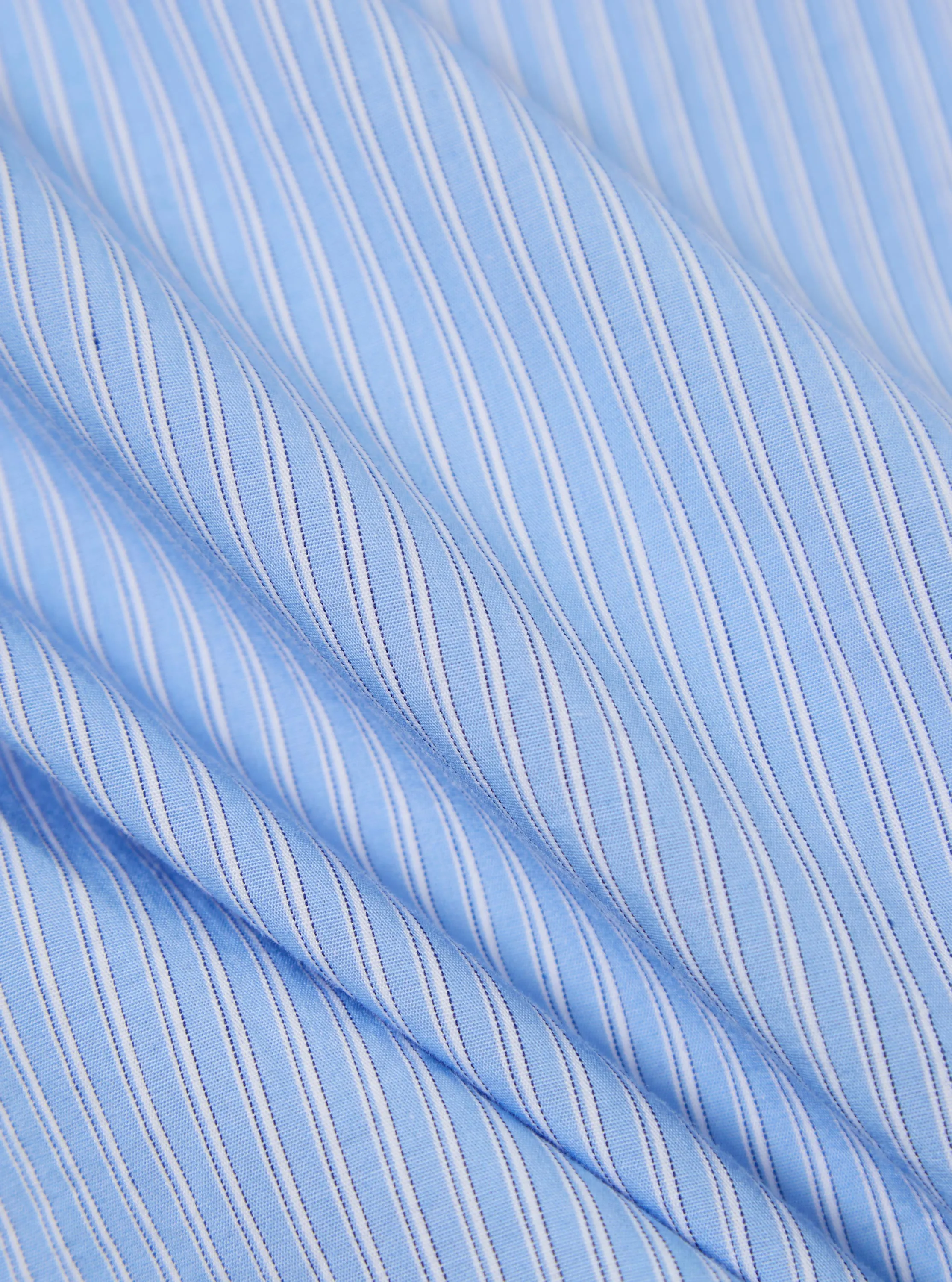 Blue Vila Stripe Narrow Lazy Day Shirt sold by Universal Works product image thumbnail 4