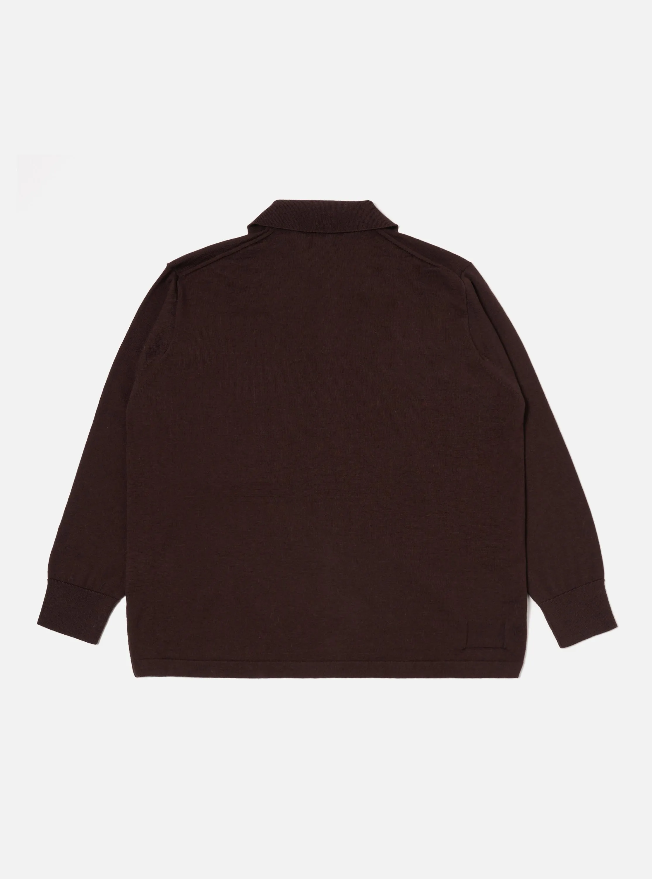 Brown Merino L/S Pullover Knit Shirt sold by Universal Works product image thumbnail 5
