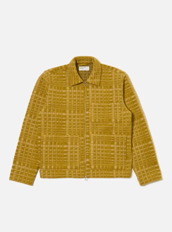 Yellow Telepass Fleece Zip Uniform Jacket sold by Universal Works