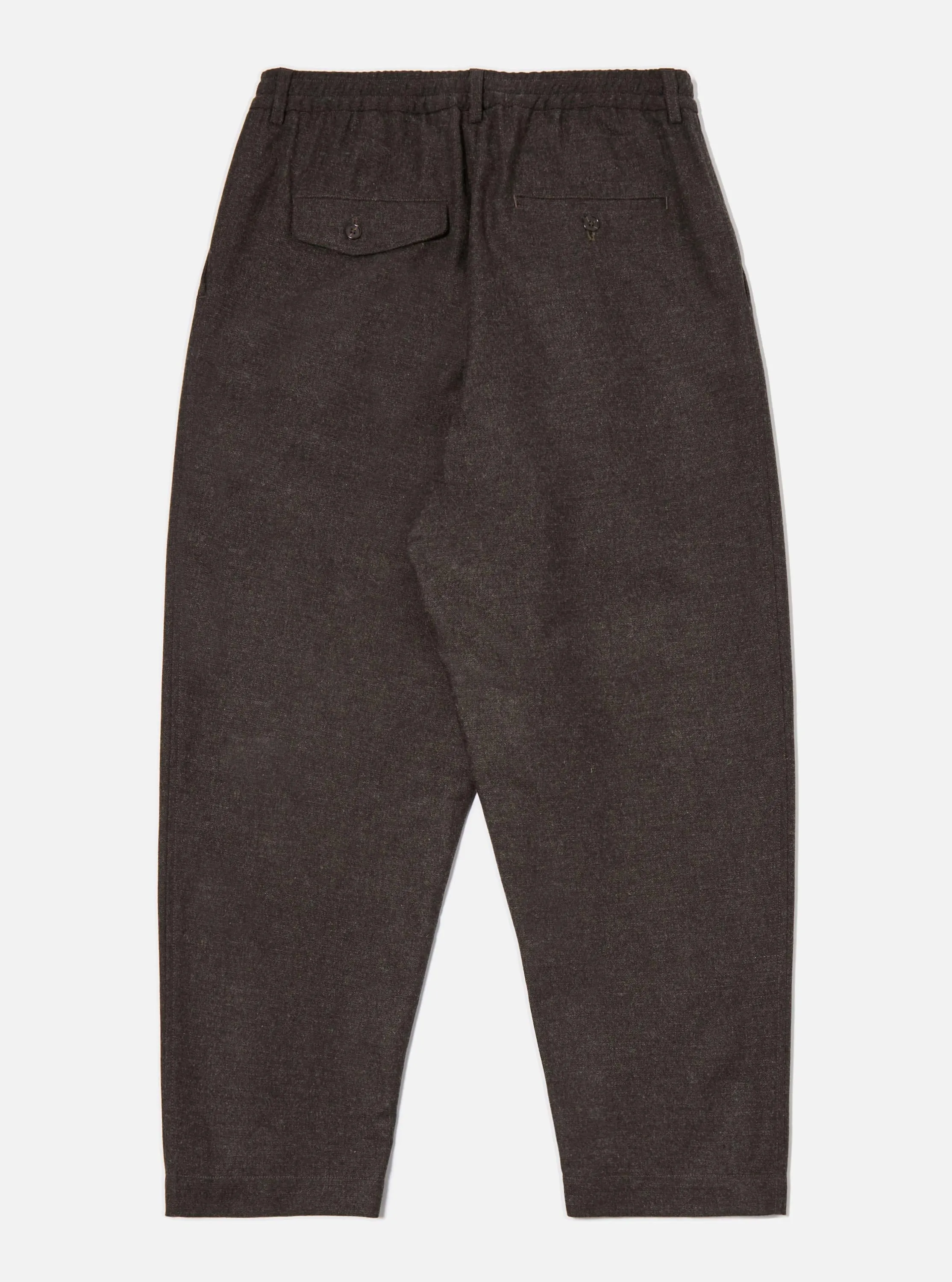Brown Upcycled Italian Tweed Pleated Track Pant sold by Universal Works product image thumbnail 5