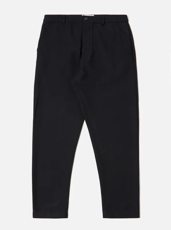 Dark Navy Upcycled Italian Tweed Military Chino sold by Universal Works