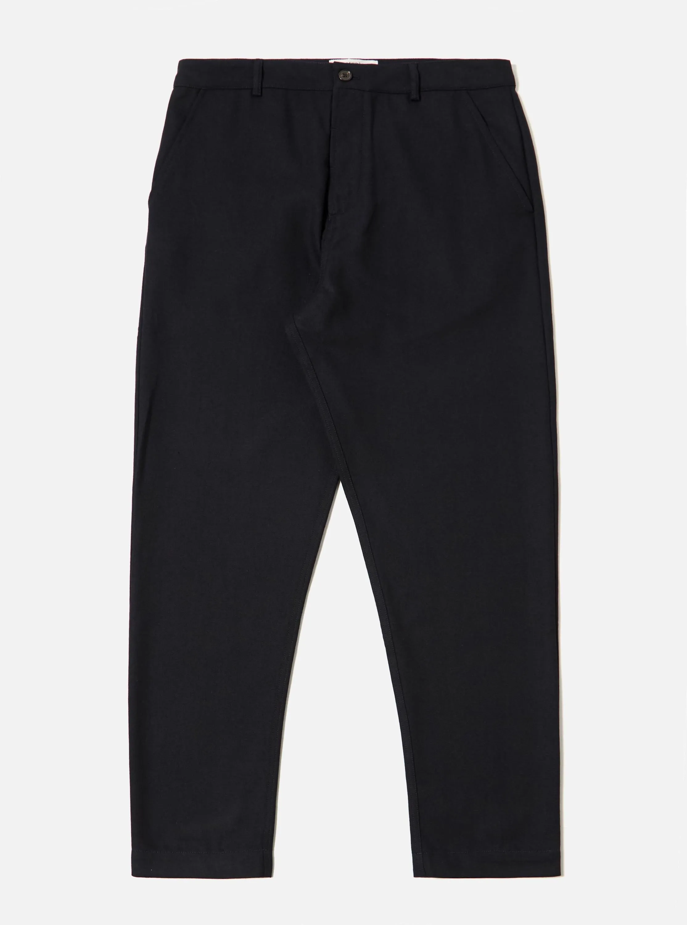 Dark Navy Upcycled Italian Tweed Military Chino sold by Universal Works