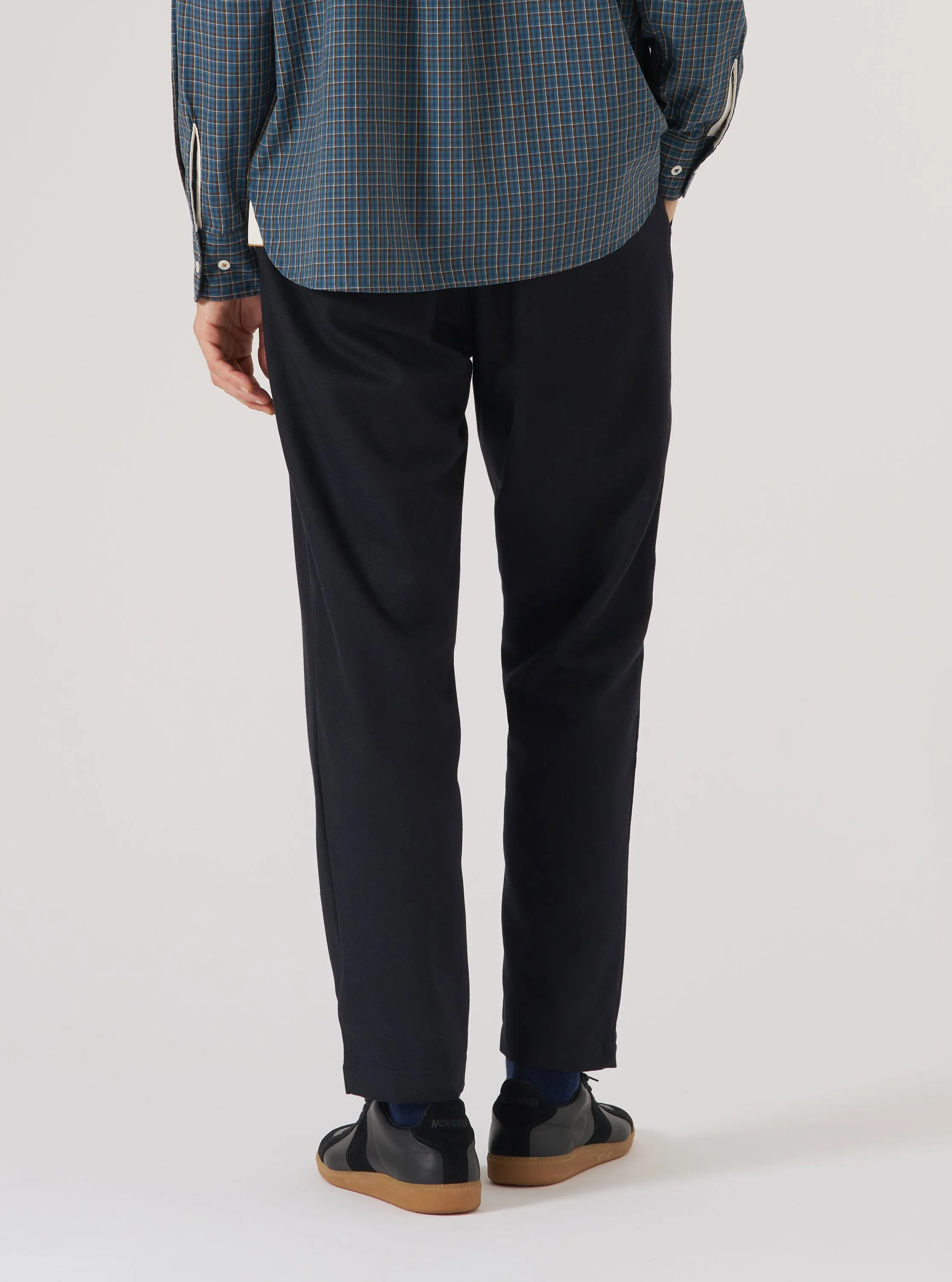 Dark Navy Upcycled Italian Tweed Military Chino sold by Universal Works product image thumbnail 3