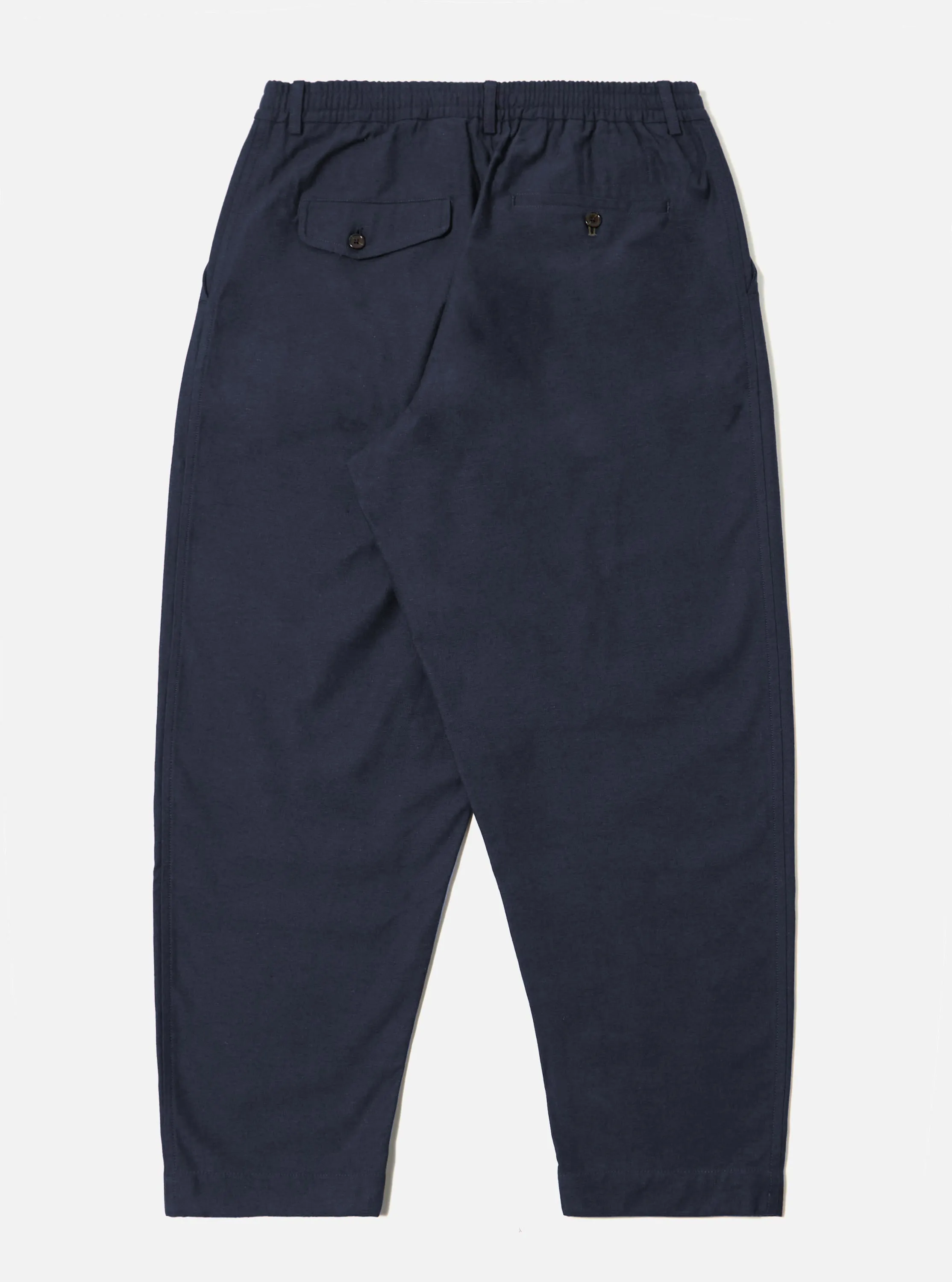 Navy Lucca Suiting Pleated Track Pant sold by Universal Works product image thumbnail 4
