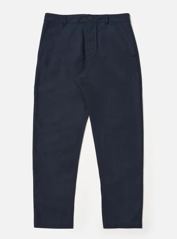 Navy Lucca Suiting Military Chino sold by Universal Works