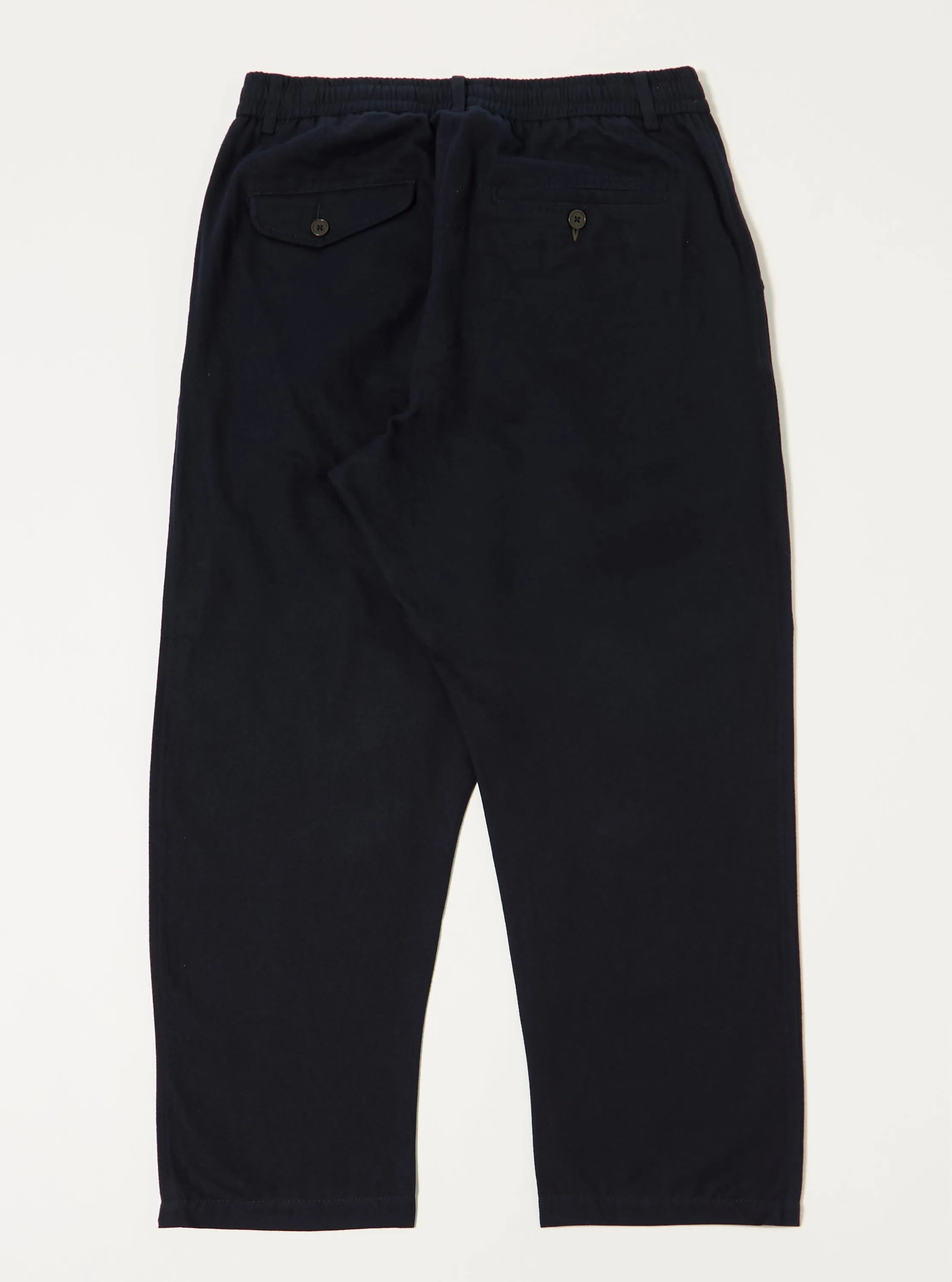 Navy Brushed Moleskin Pleated Track Pant sold by Universal Works product image thumbnail 5