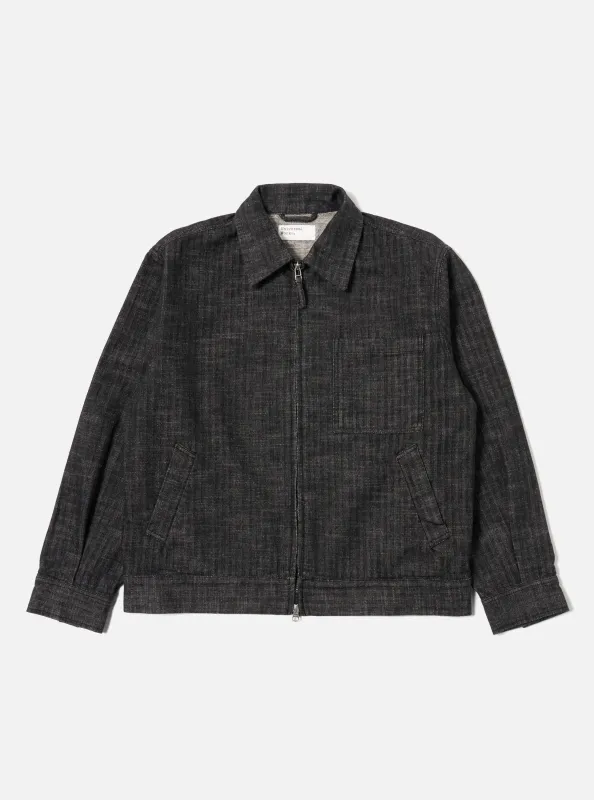 Black Italian Cotton Denim Rose Bowl Jacket sold by Universal Works