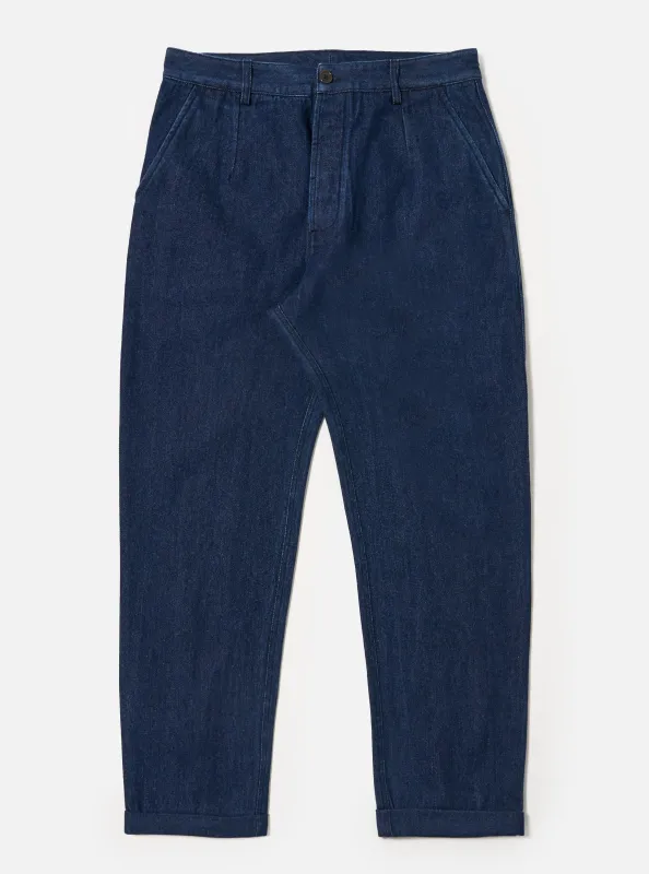 Indigo Work Denim Super Chino sold by Universal Works