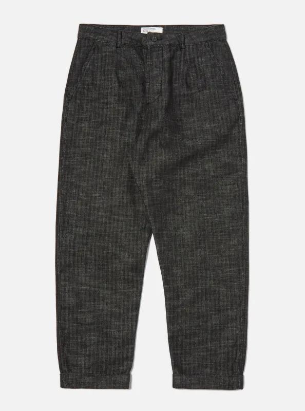 Black Italian Cotton Denim Super Chino sold by Universal Works