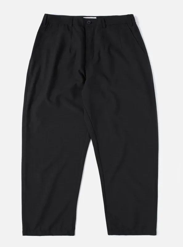 Charcoal Tropical Suiting Dutch Pant sold by Universal Works