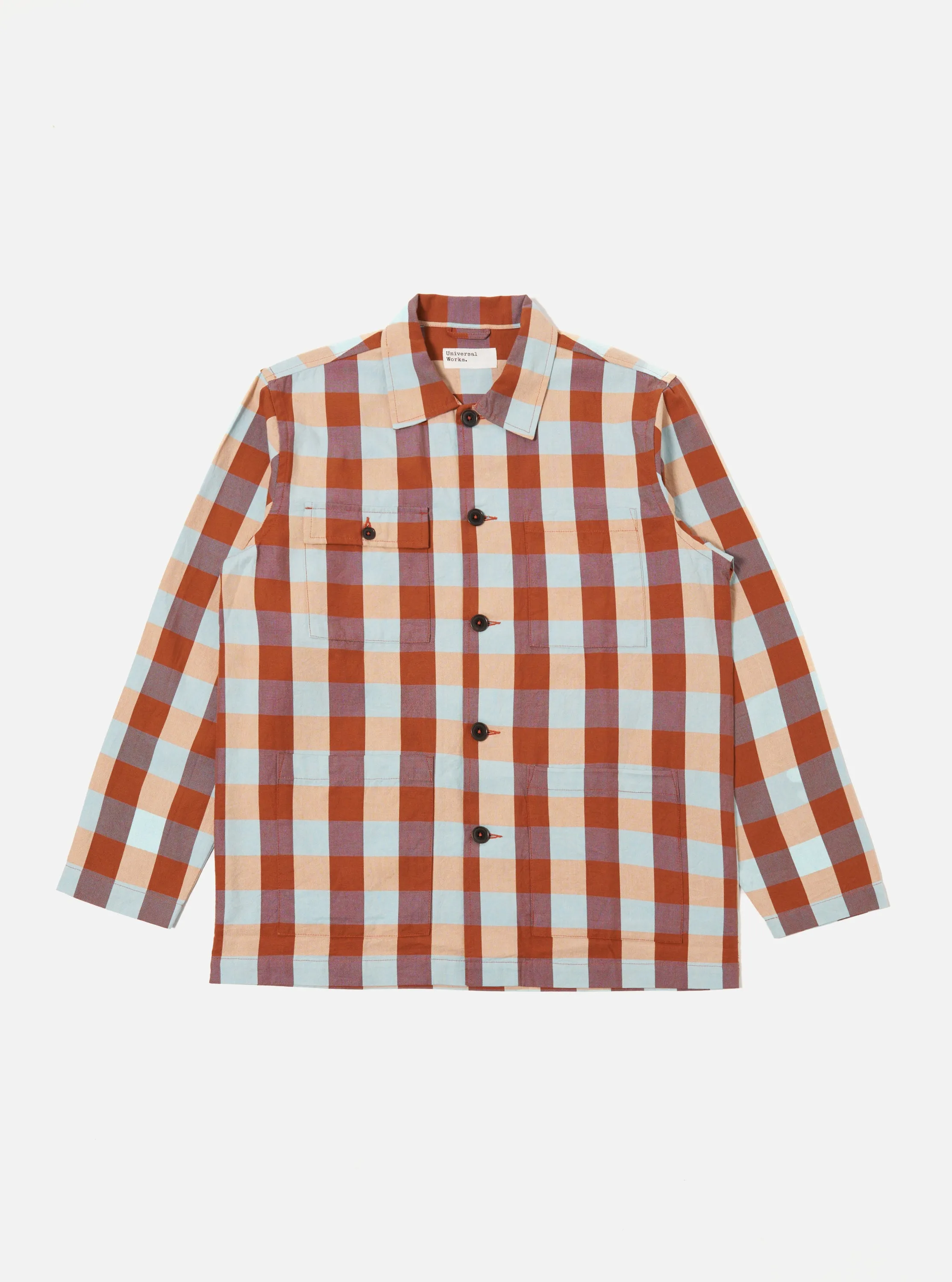 Multi Genoa Check Dockside Overshirt sold by Universal Works