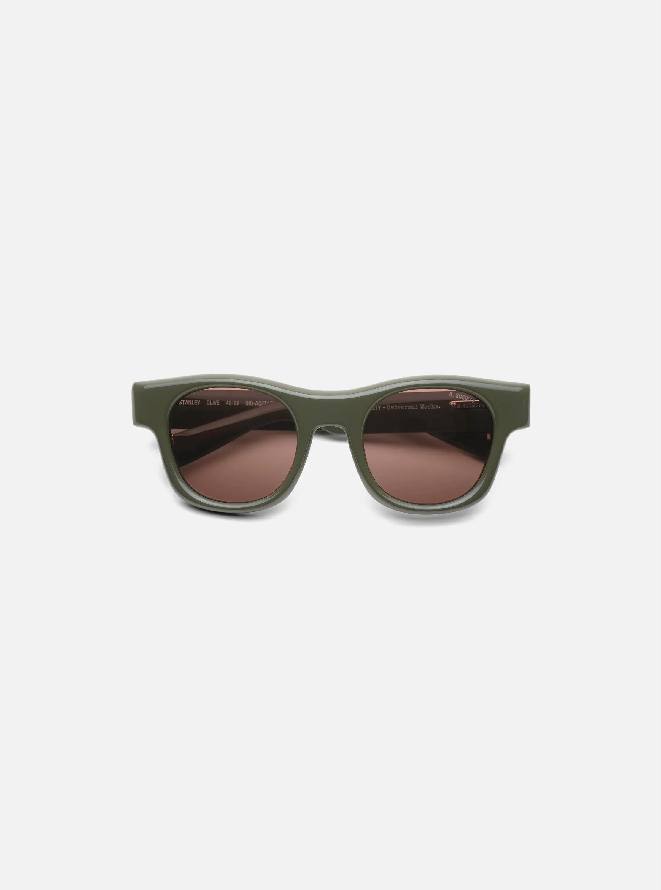 A. SOCIETY x Universal Works Olive Stanley Sunglasses sold by Universal Works