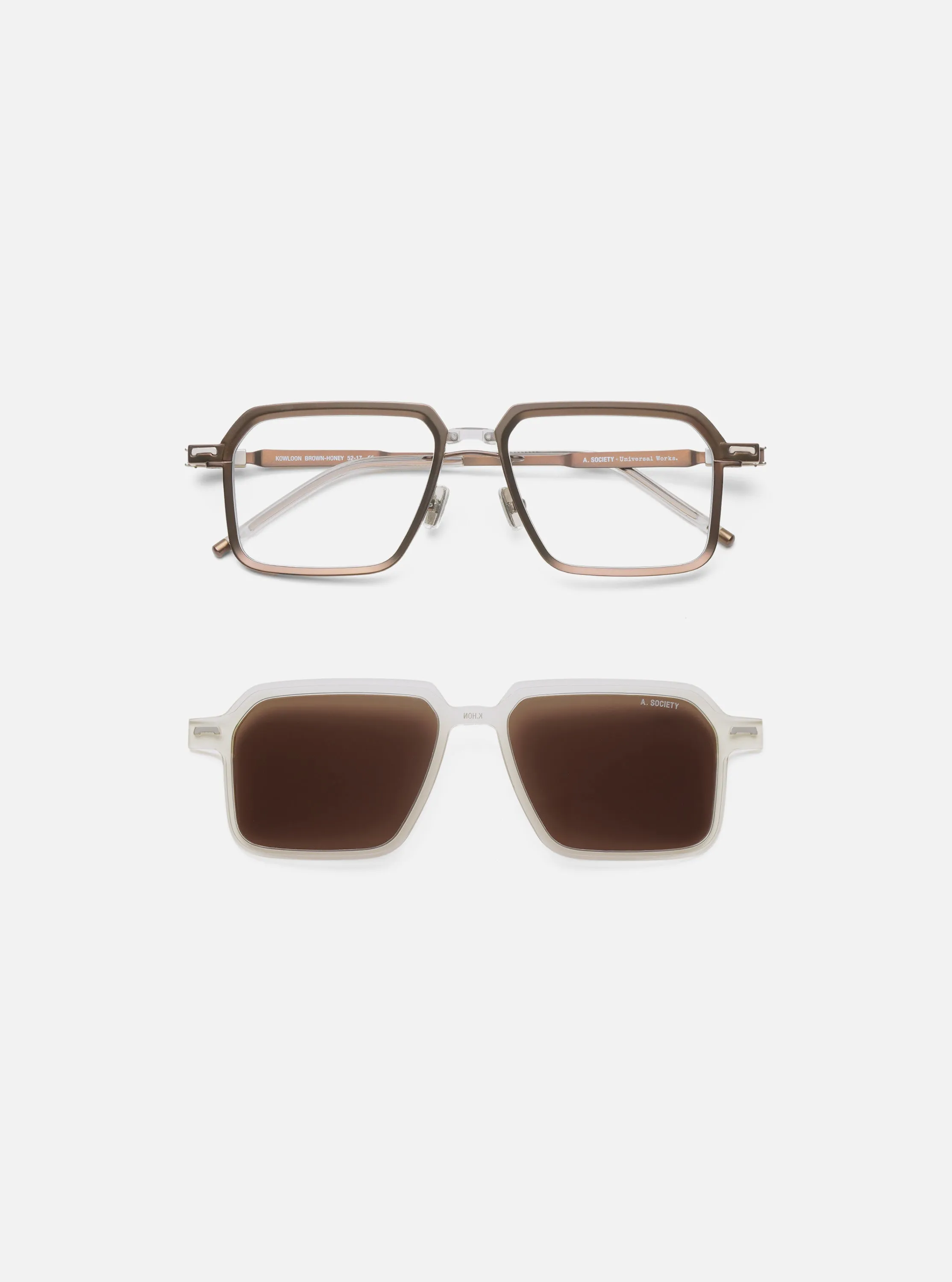 A. SOCIETY x Universal Works Brown/Honey Kowloon Eyewear sold by Universal Works product image thumbnail 3