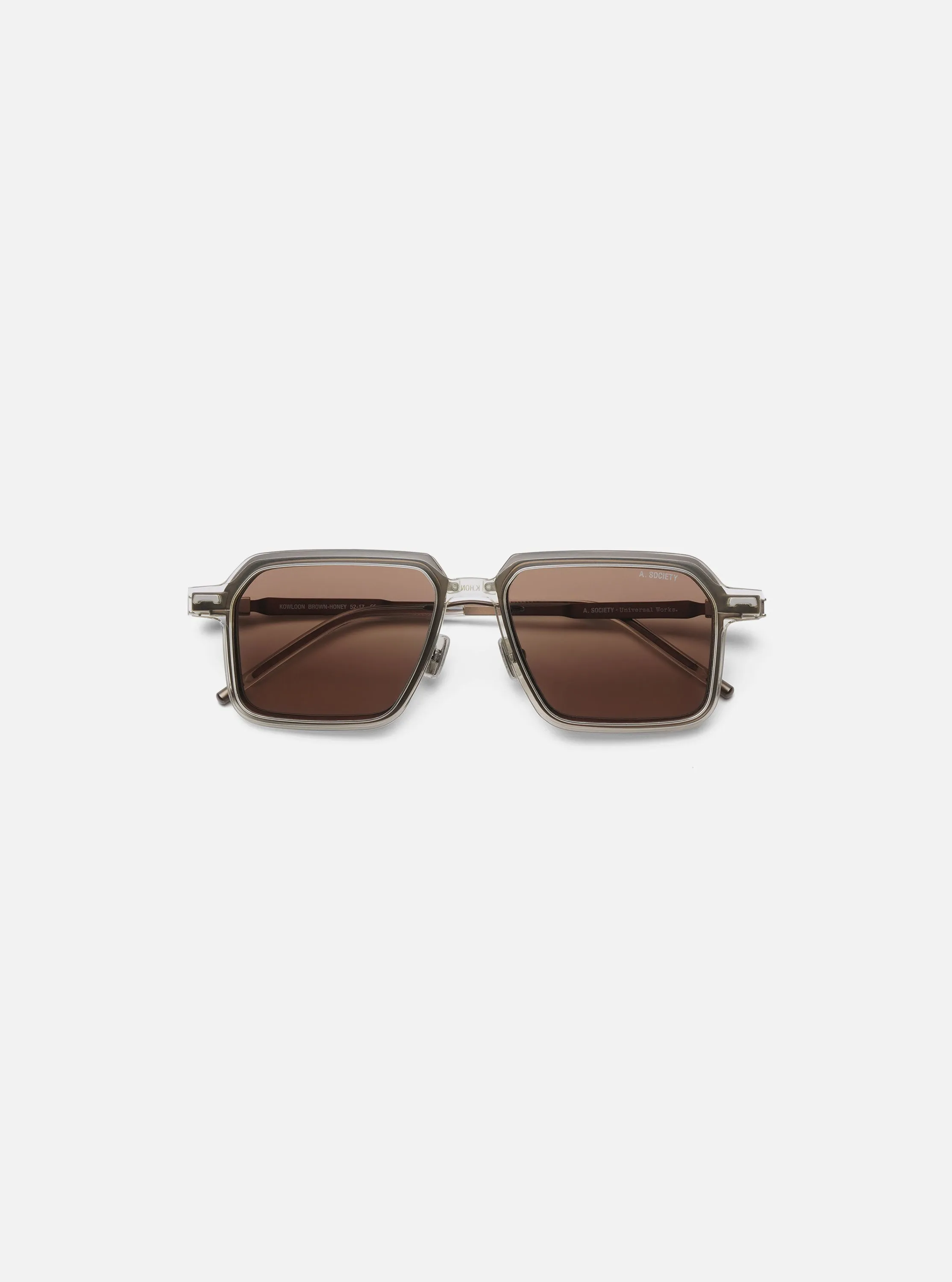 A. SOCIETY x Universal Works Brown/Honey Kowloon Eyewear sold by Universal Works