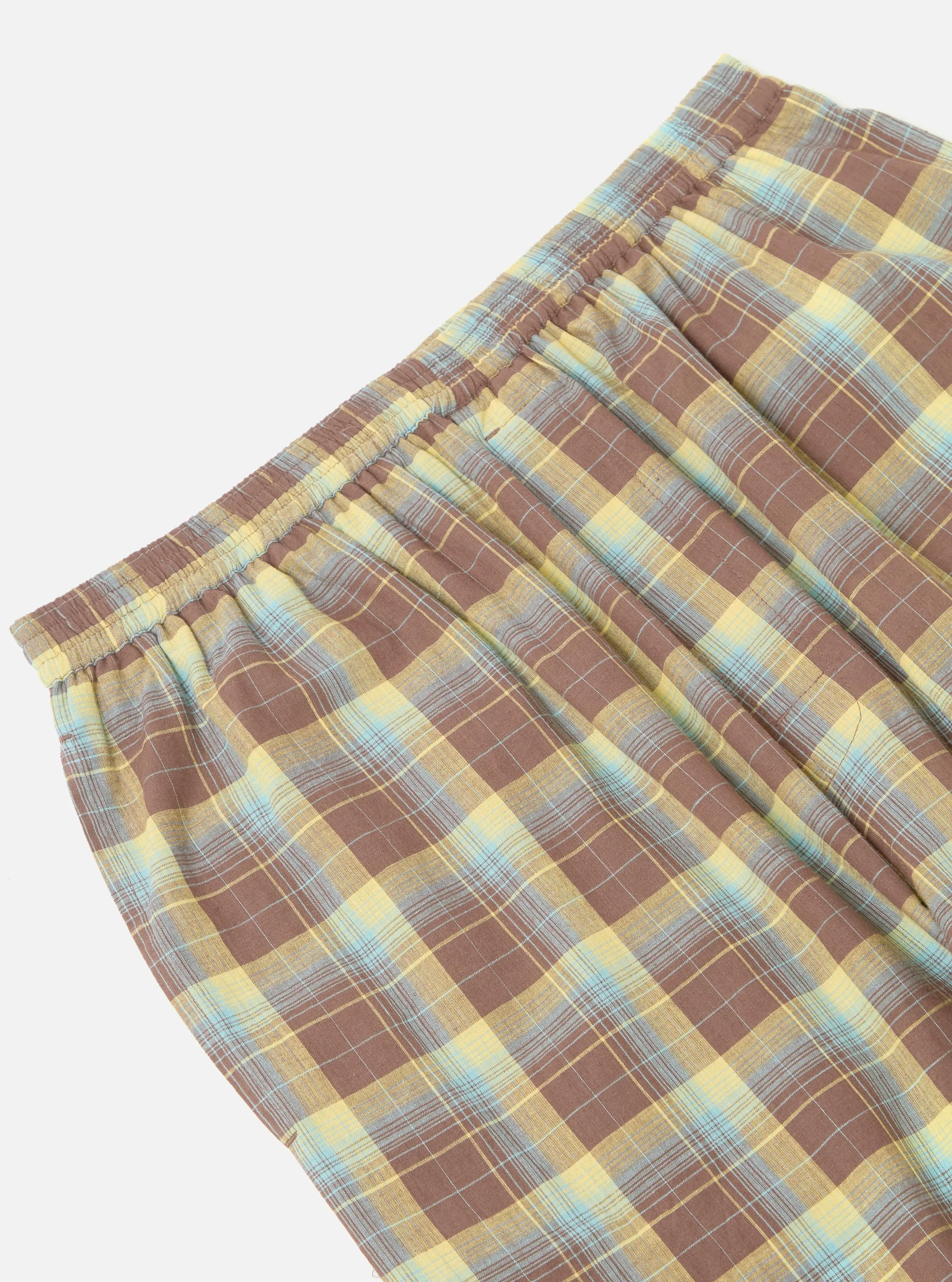 Yellow/Brown Check Pyjama Pant sold by Universal Works product image thumbnail 4