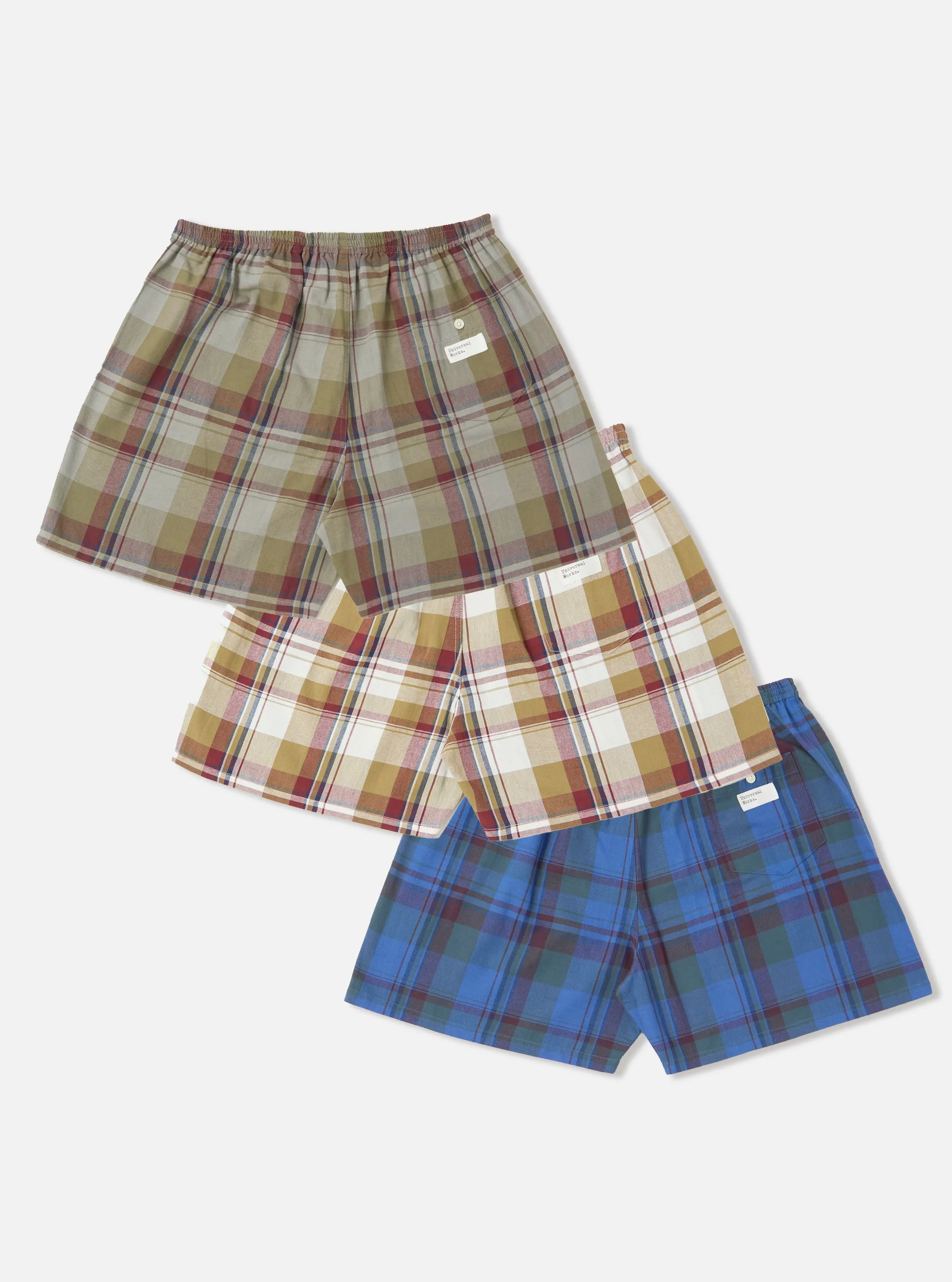 Multi Kip Check 3 Pack Boxer Short sold by Universal Works product image thumbnail 3