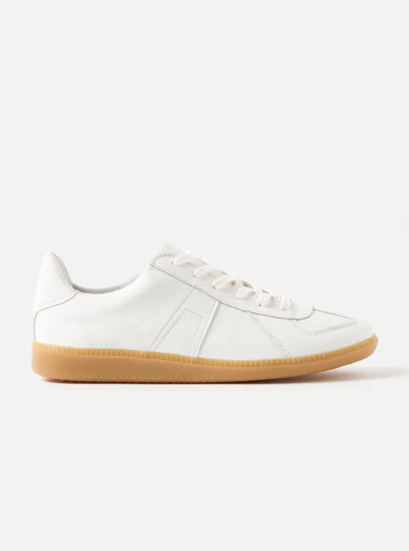 Novesta for Universal Works Off-White/White Leather German Army Trainer sold by Universal Works