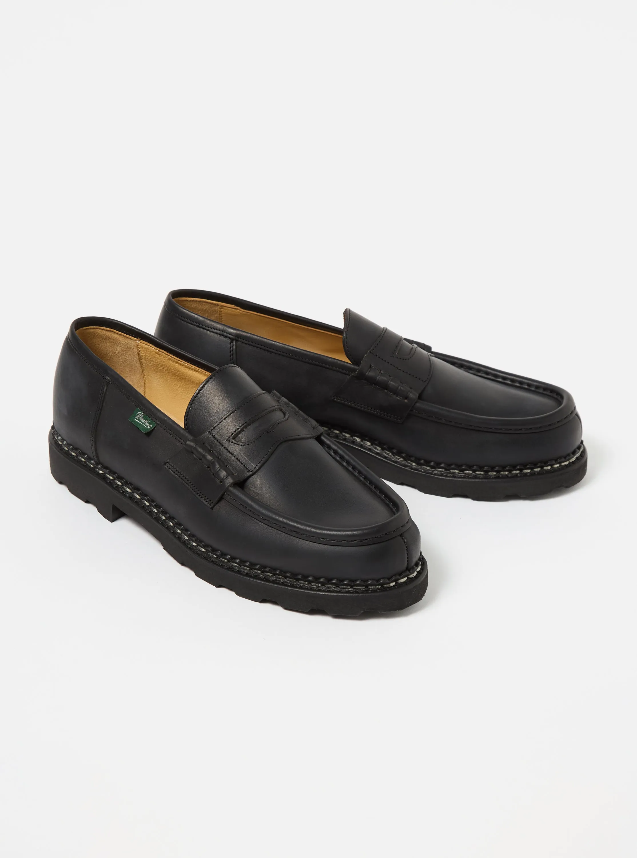 Paraboot Black Leather Reims Marche sold by Universal Works product image thumbnail 5