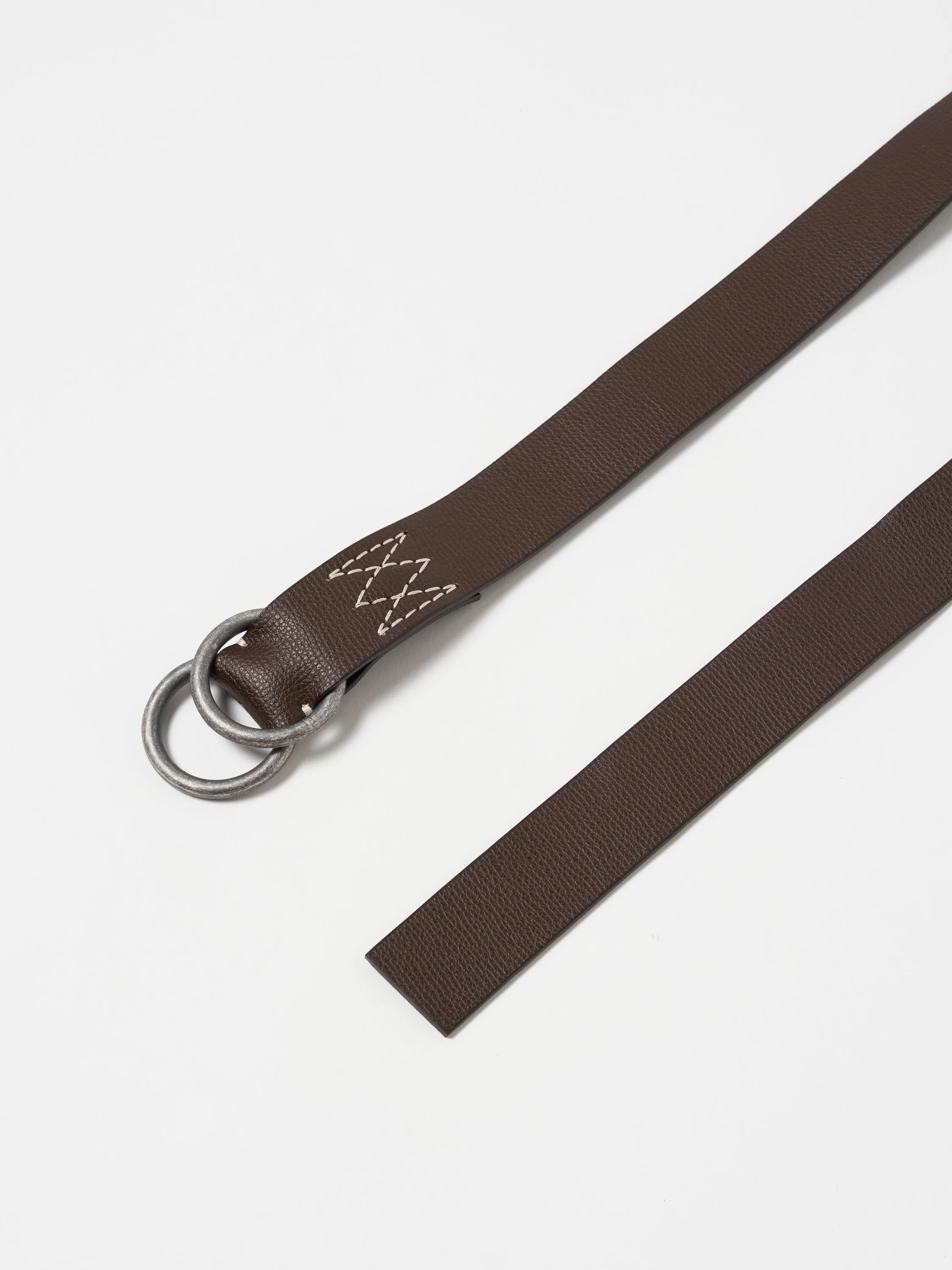 Brown Leather O Ring Belt sold by Universal Works product image thumbnail 3
