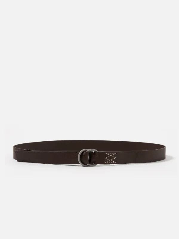 Brown Leather O Ring Belt sold by Universal Works