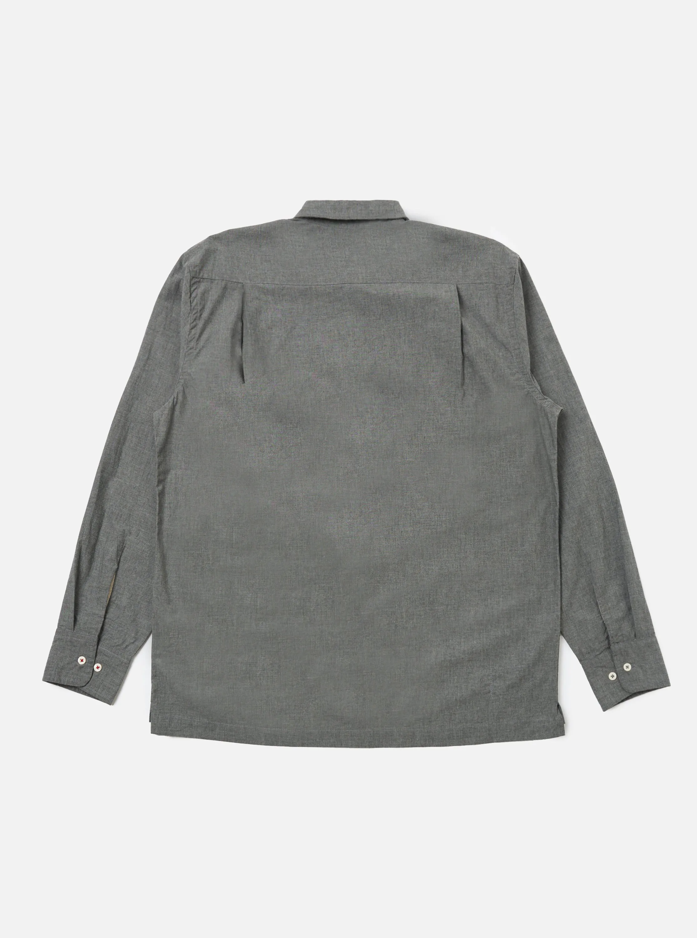 Charcoal Organic Chambray Lucky Shirt sold by Universal Works product image thumbnail 5