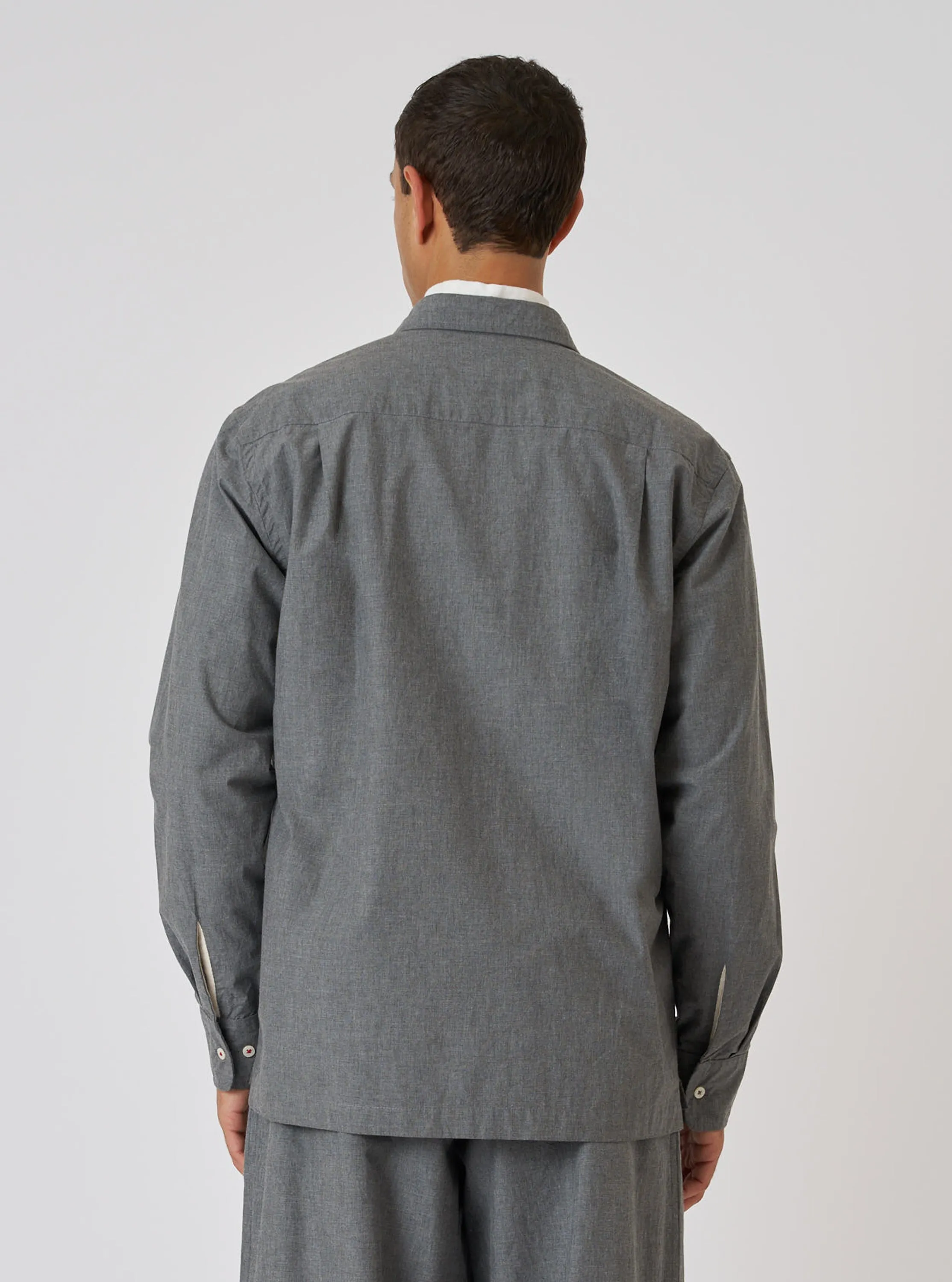 Charcoal Organic Chambray Lucky Shirt sold by Universal Works product image thumbnail 3