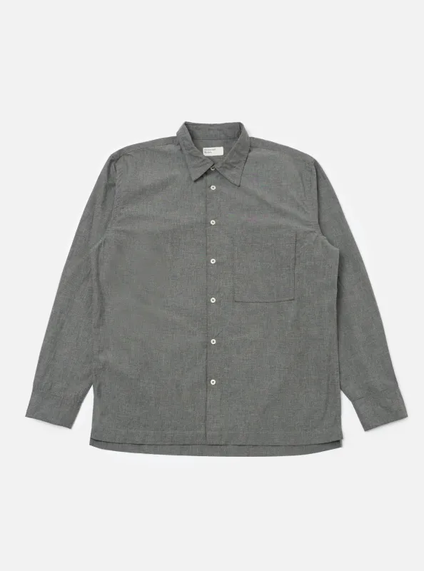 Charcoal Organic Chambray Lucky Shirt sold by Universal Works
