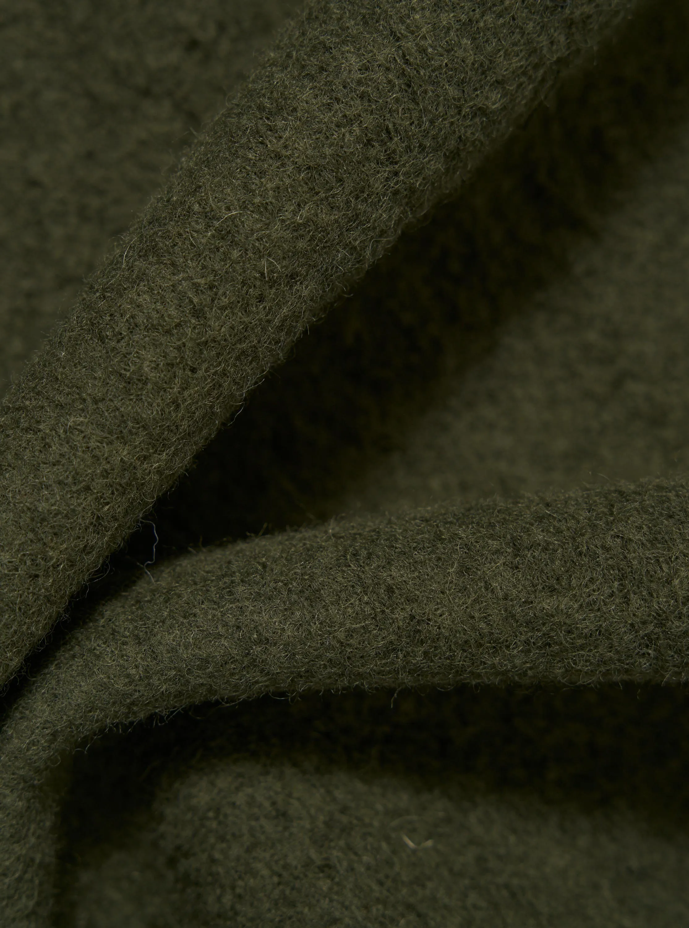 Olive Wool Fleece Cardigan sold by Universal Works product image thumbnail 4