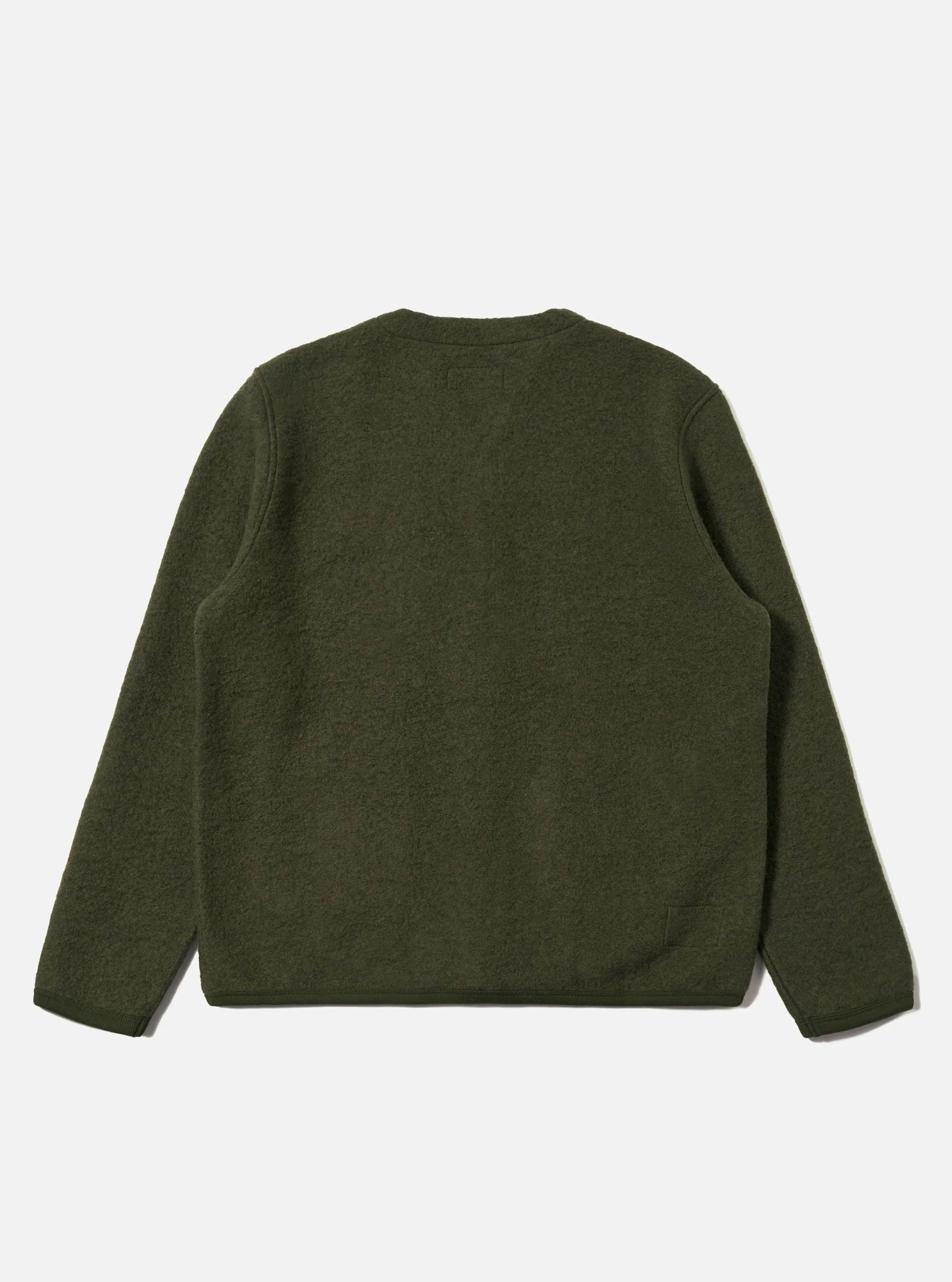 Olive Wool Fleece Cardigan sold by Universal Works product image thumbnail 5