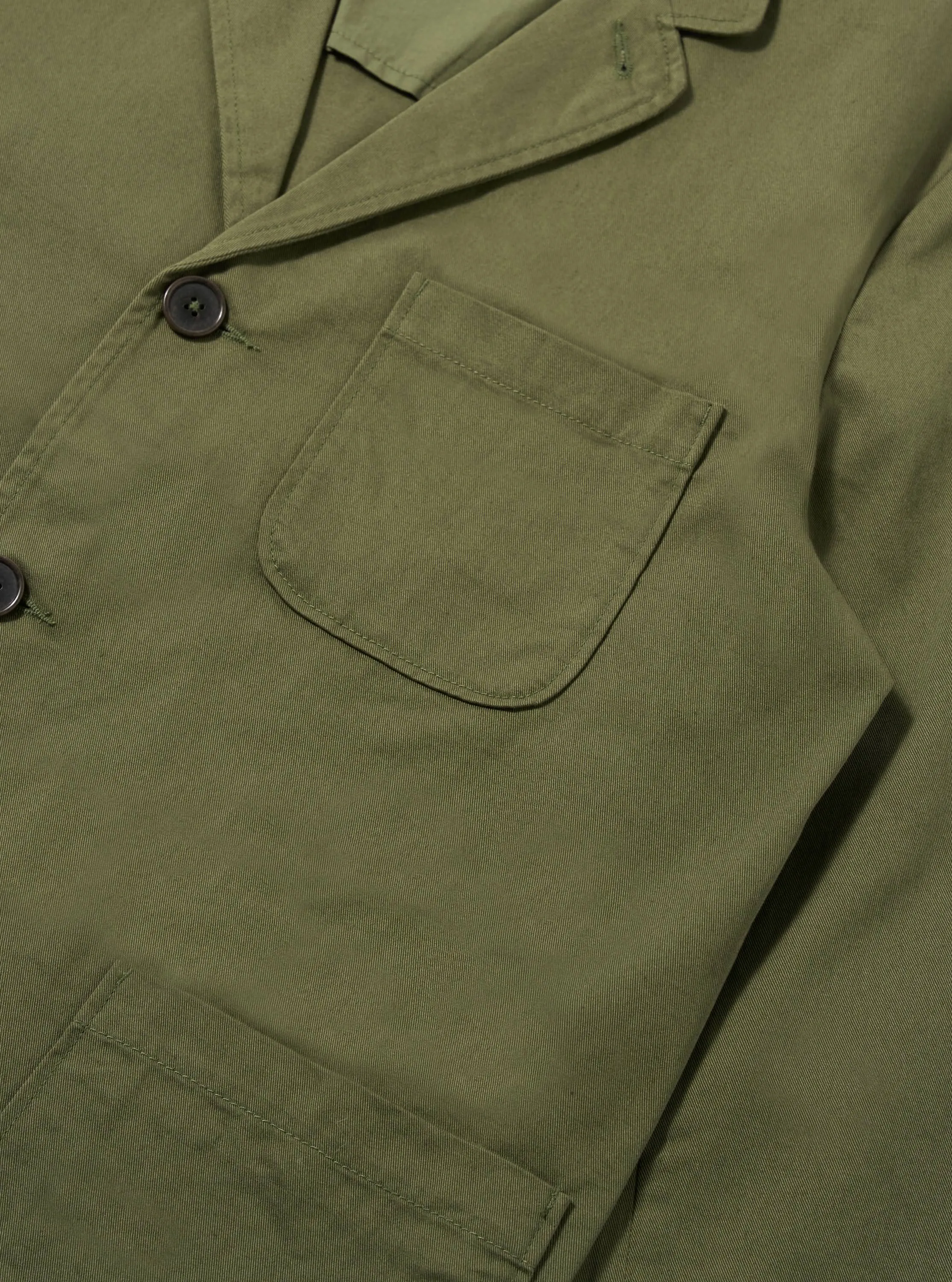 Light Olive Twill Three Button Jacket sold by Universal Works product image thumbnail 5