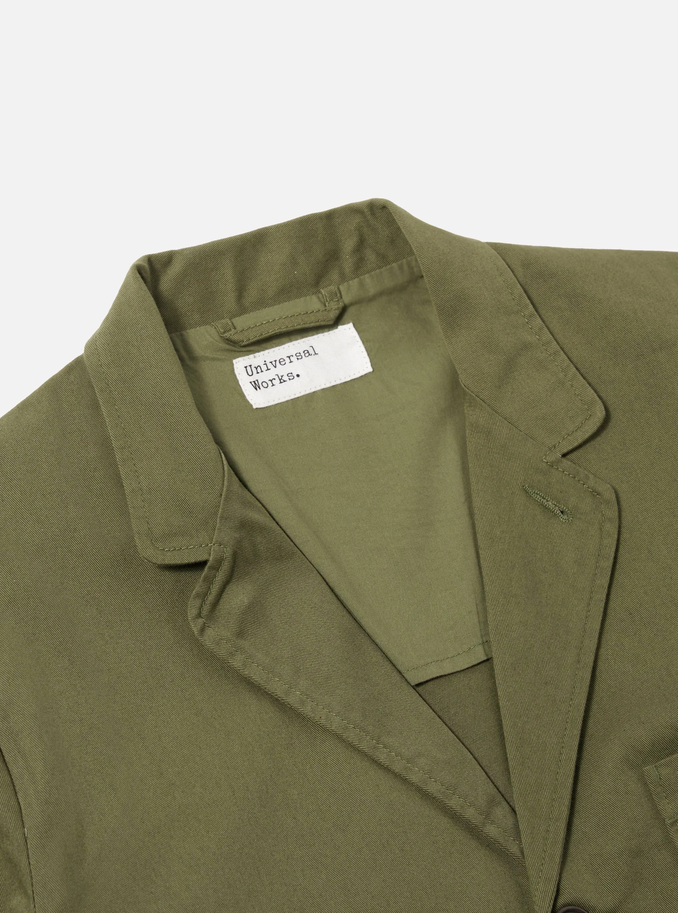 Light Olive Twill Three Button Jacket sold by Universal Works product image thumbnail 4