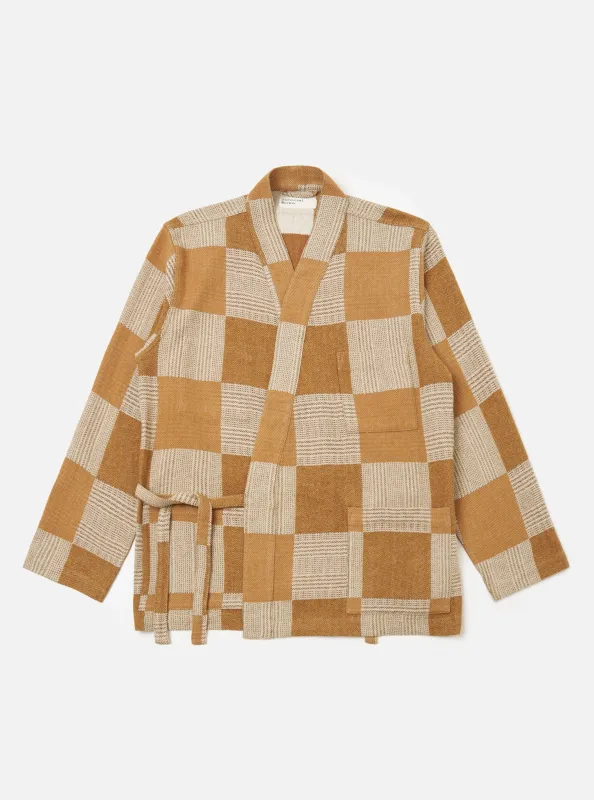 Sand Japanese Patchwork Kyoto Work Jacket sold by Universal Works