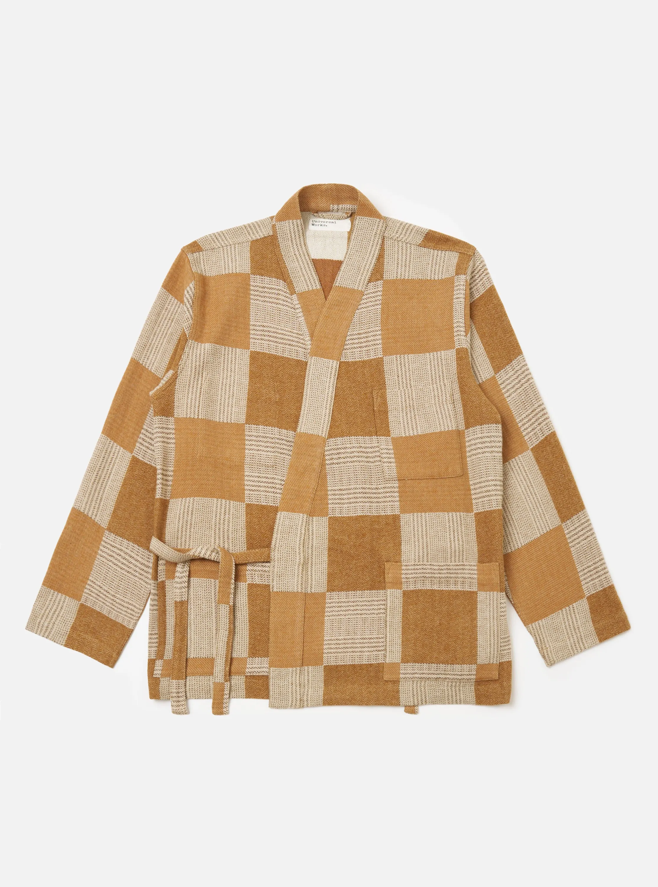 Sand Japanese Patchwork Kyoto Work Jacket sold by Universal Works
