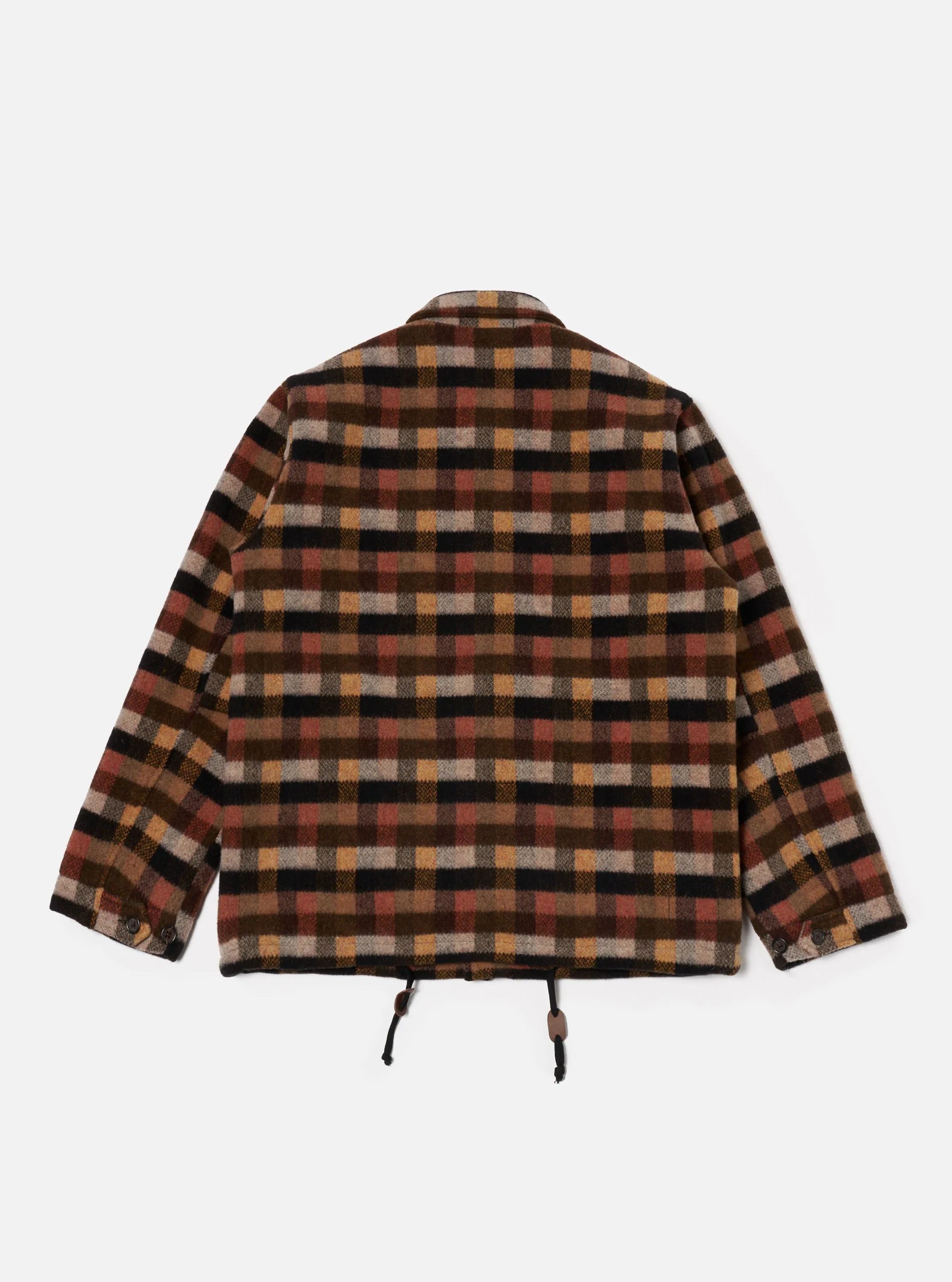 Brown Merino Checkerboard Wayfarer Jacket sold by Universal Works product image thumbnail 3