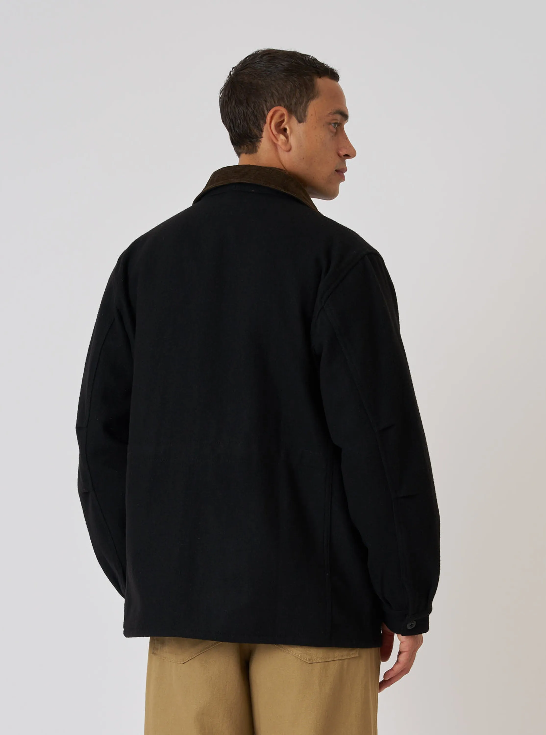 Black Mowbray Military Fatigue Jacket sold by Universal Works product image thumbnail 3