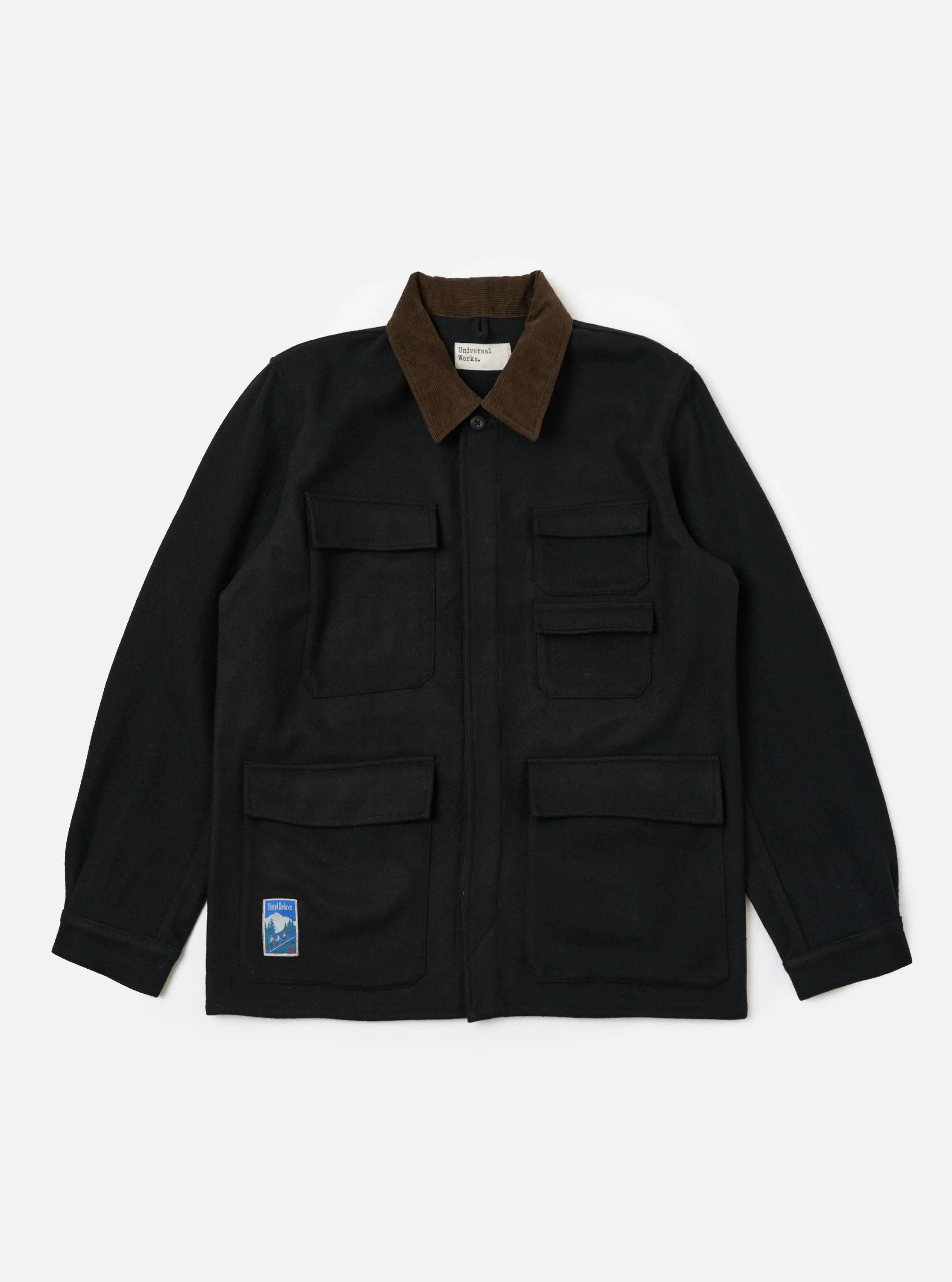 Black Mowbray Military Fatigue Jacket sold by Universal Works