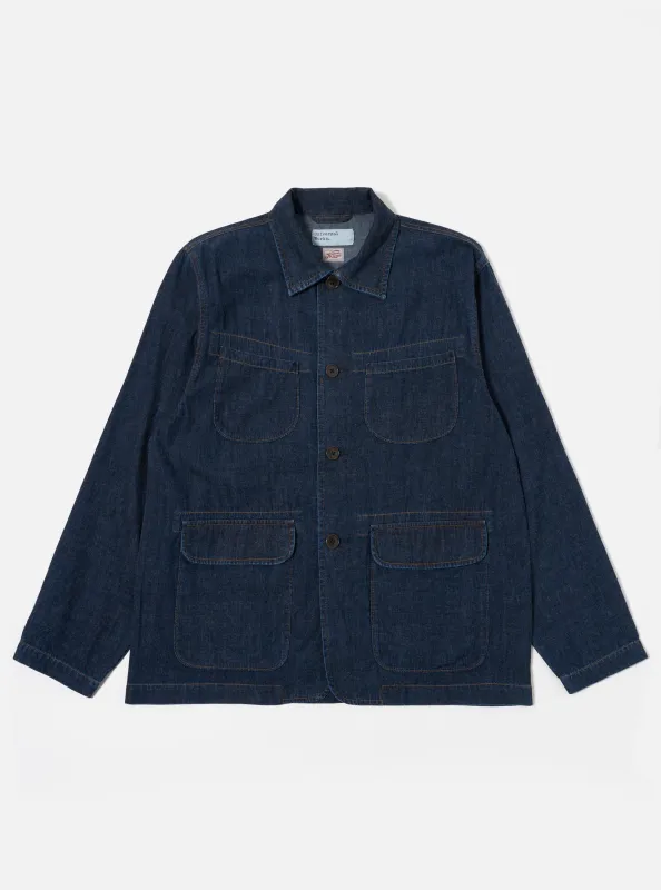 Indigo Kaihara LT WT Denim Jungle Jacket made by Universal Works