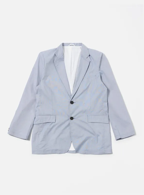 Navy Kennedy Stripe Boston Blazer made by Universal Works