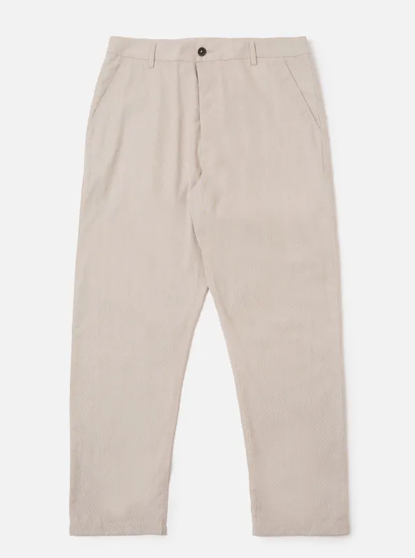 Brown Kennedy Stripe Military Chino sold by Universal Works