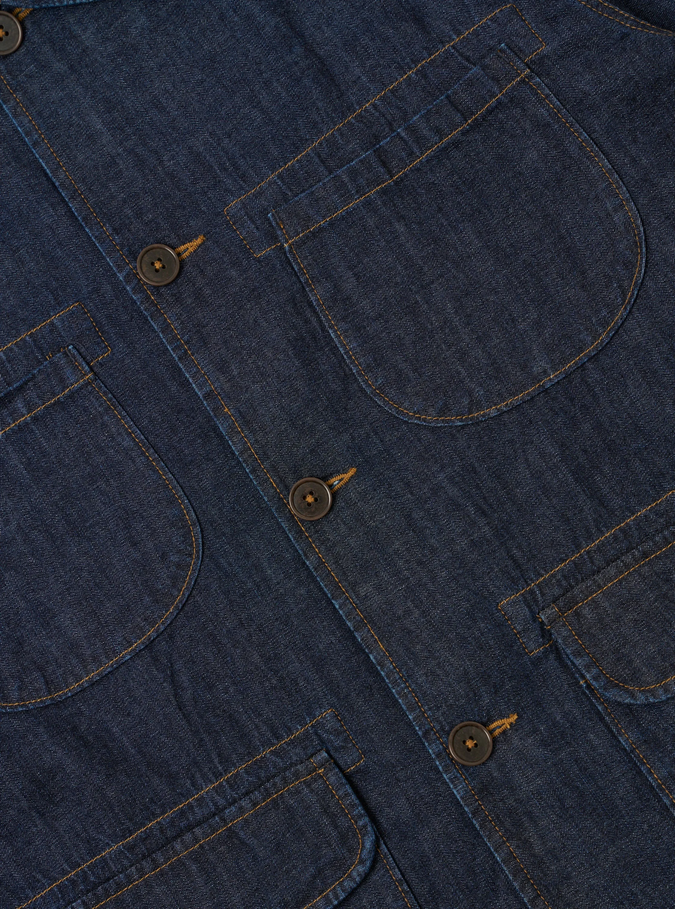 Indigo Kaihara LT WT Denim Labour Jacket sold by Universal Works product image thumbnail 5