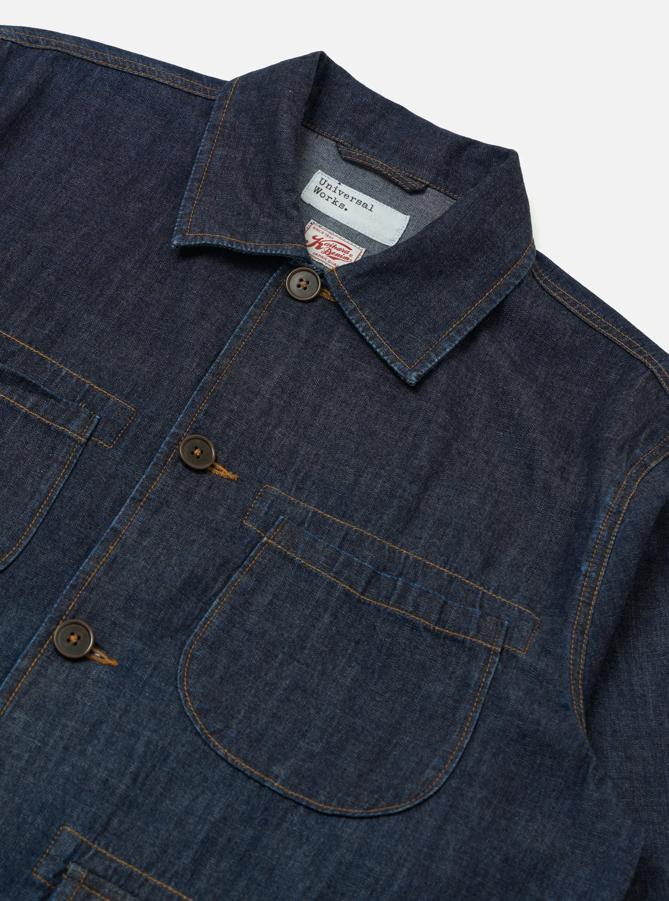 Indigo Kaihara LT WT Denim Labour Jacket sold by Universal Works product image thumbnail 4